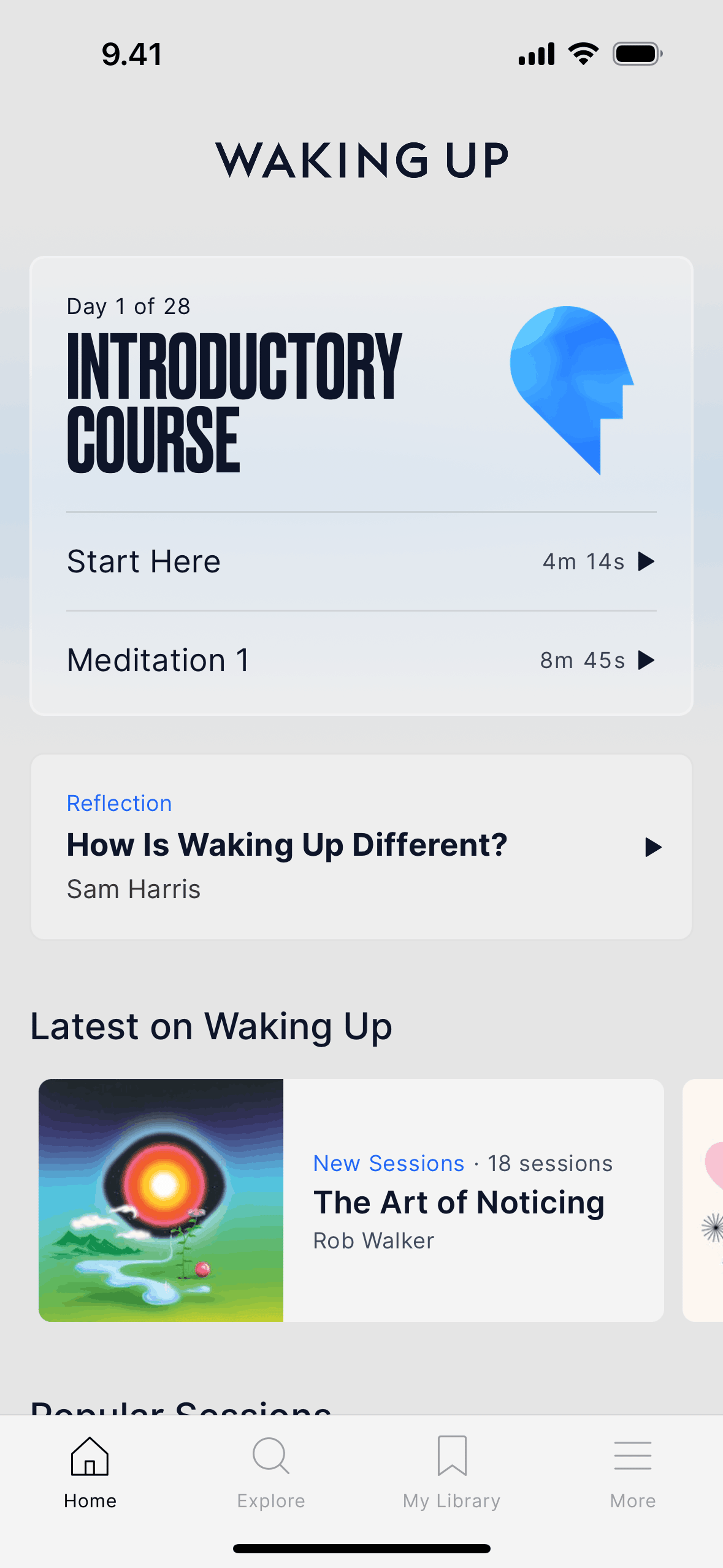 Waking Up iOS Health & Fitness interface screenshot 19