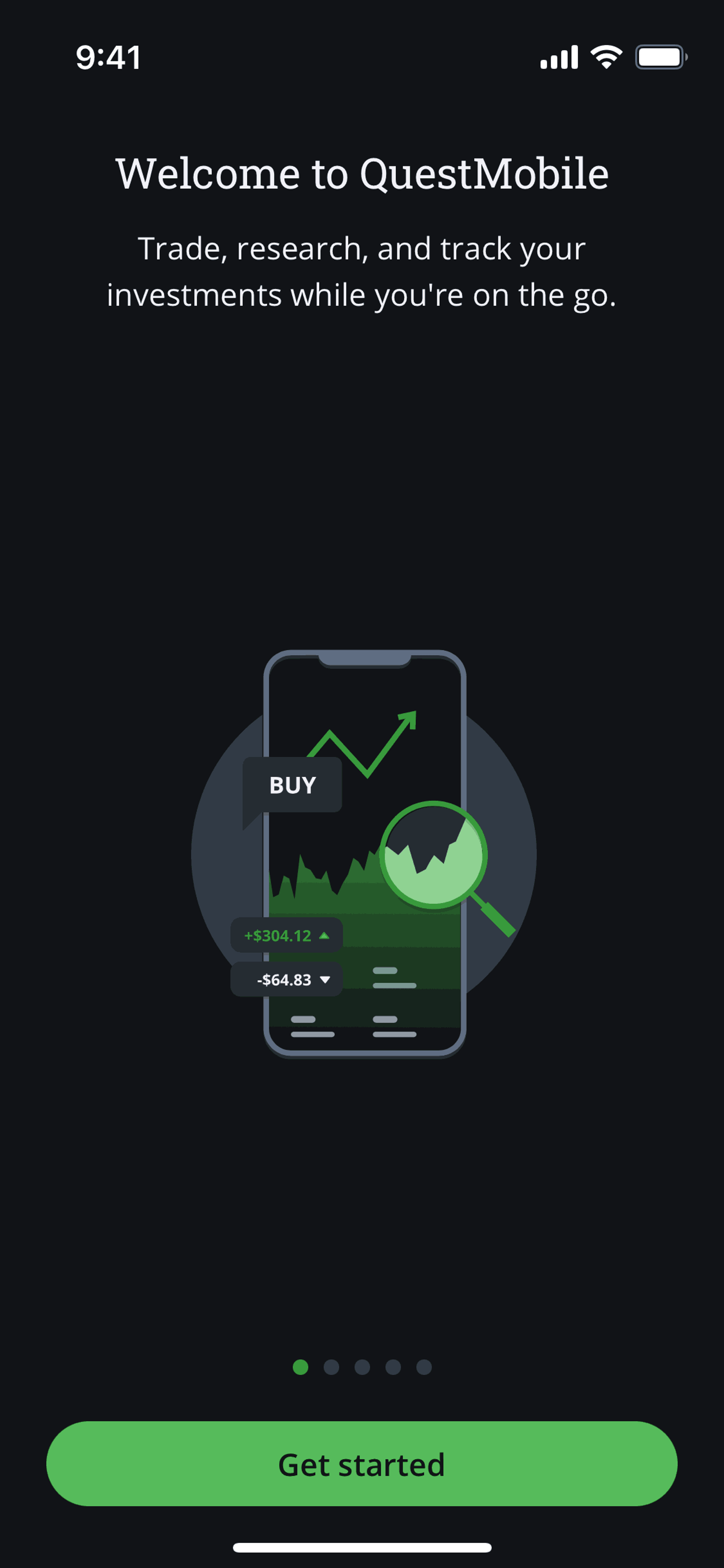 QuestMobile iOS Finance interface screenshot 3