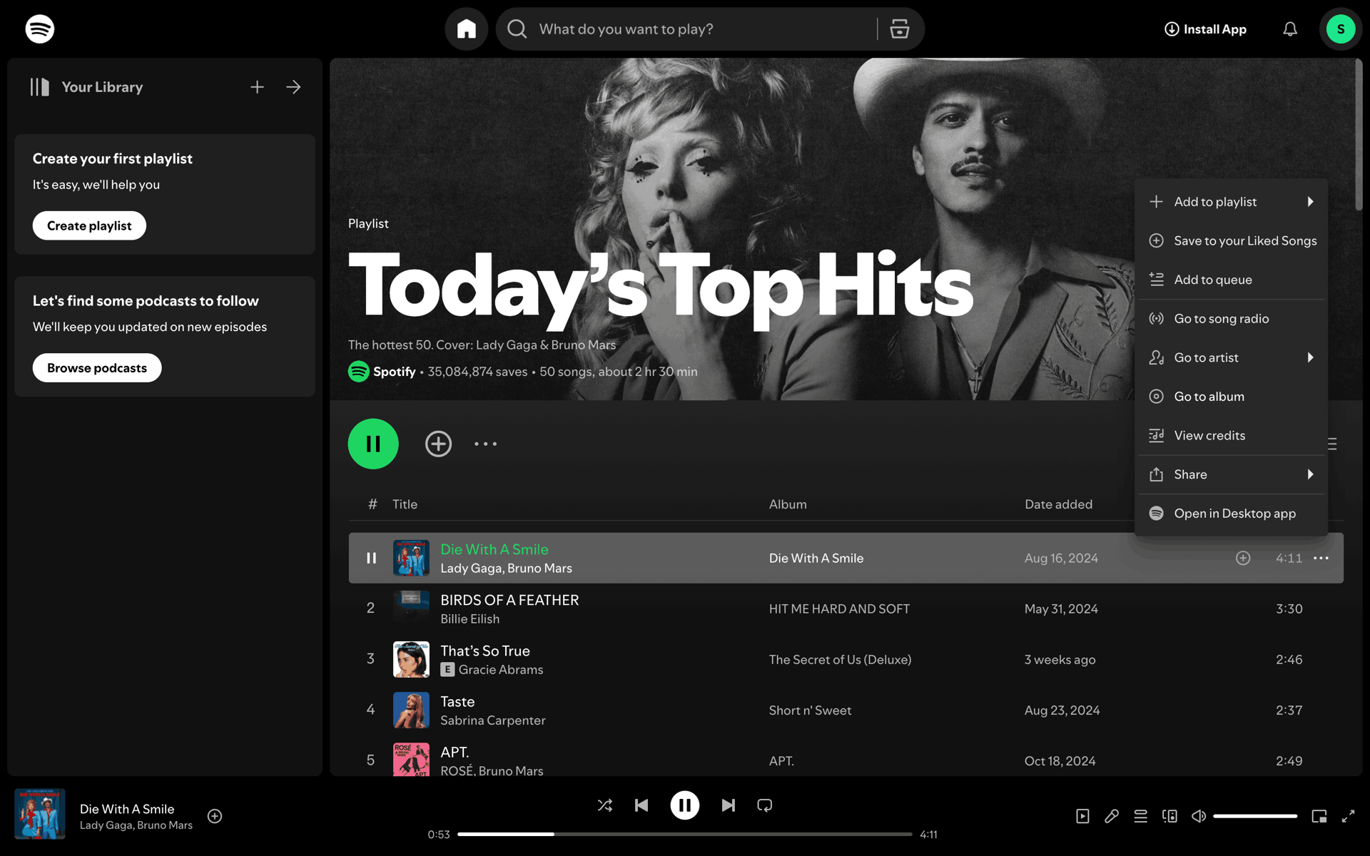 Spotify Web Music & Audio interface screenshot 24