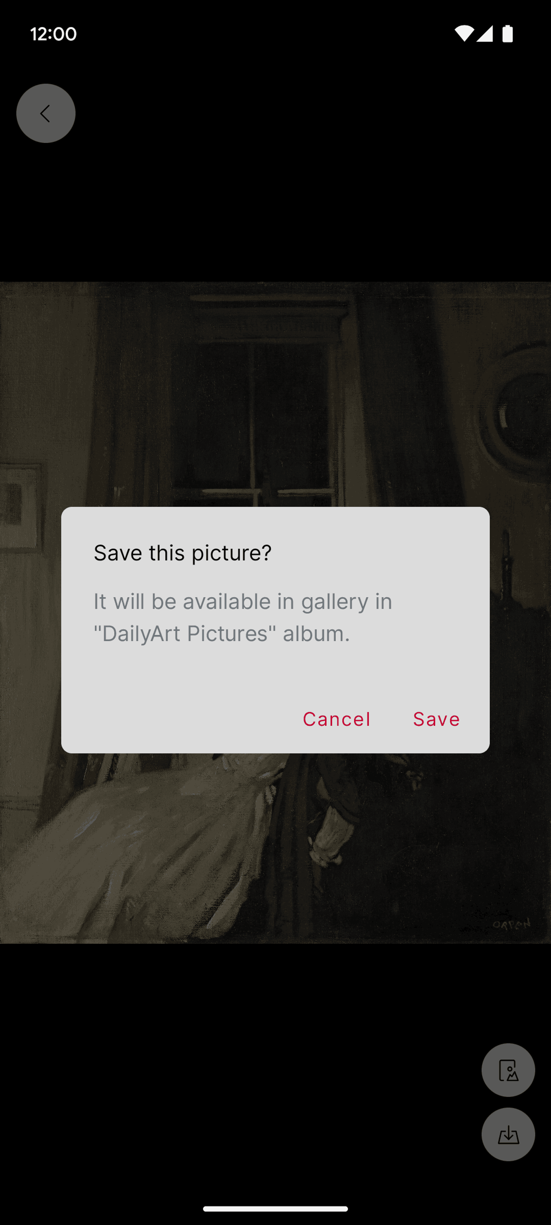 DailyArt Android Education interface screenshot 12