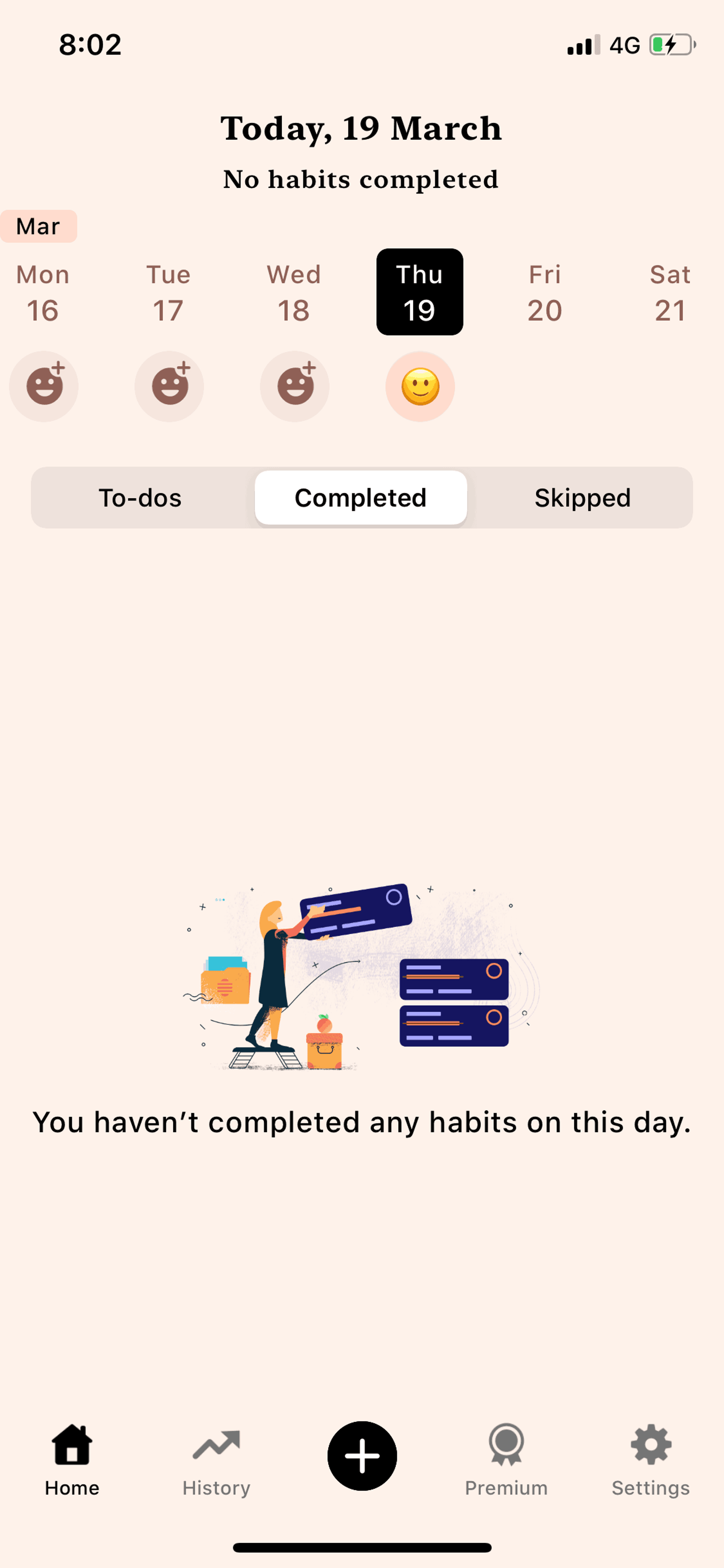 Tangerine iOS Health & Fitness interface screenshot 17