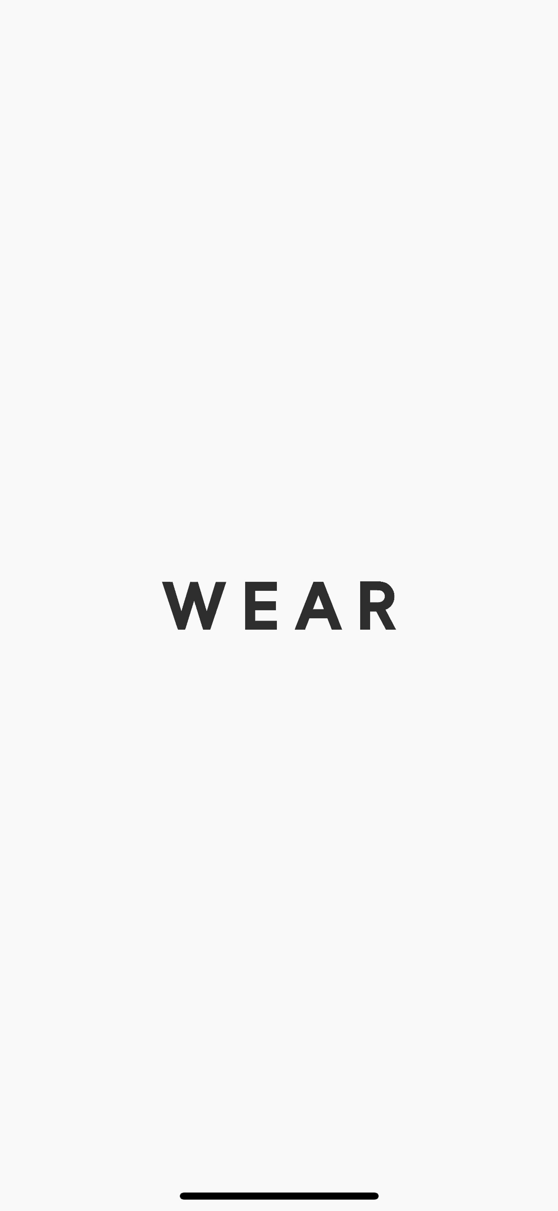 WEAR iOS Shopping interface screenshot 1