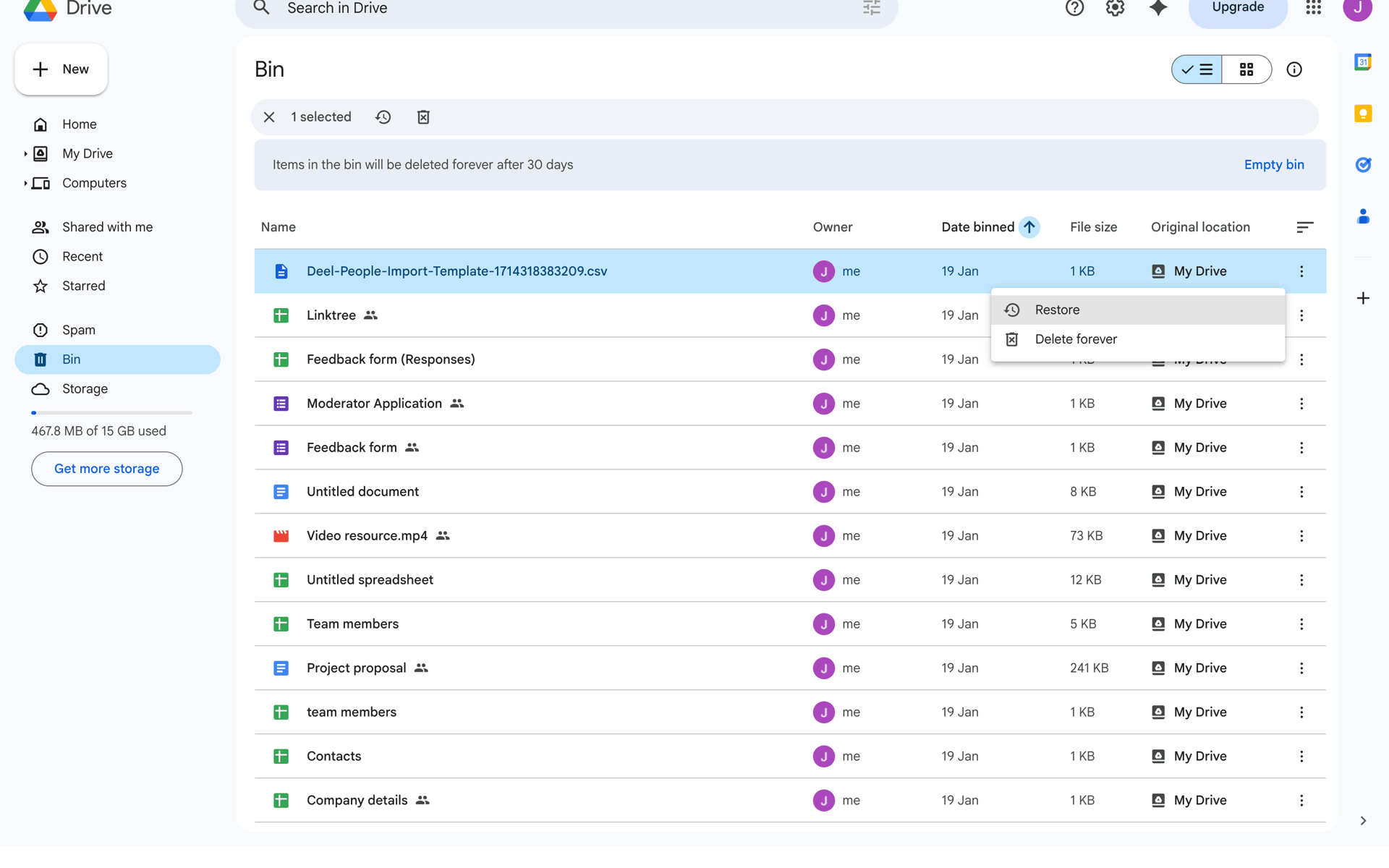 Google Drive Web Productivity interface screenshot 23