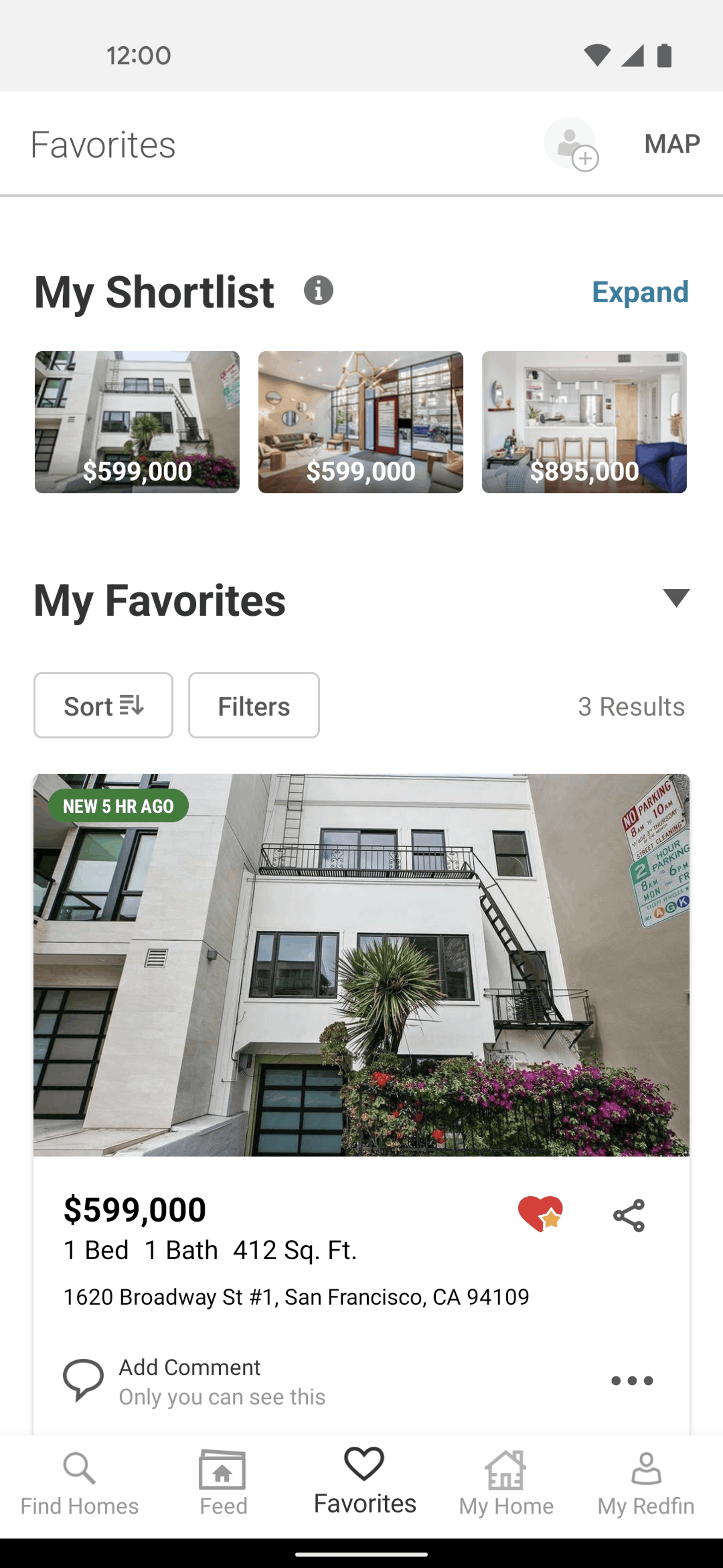 Redfin Android Lifestyle interface screenshot 3