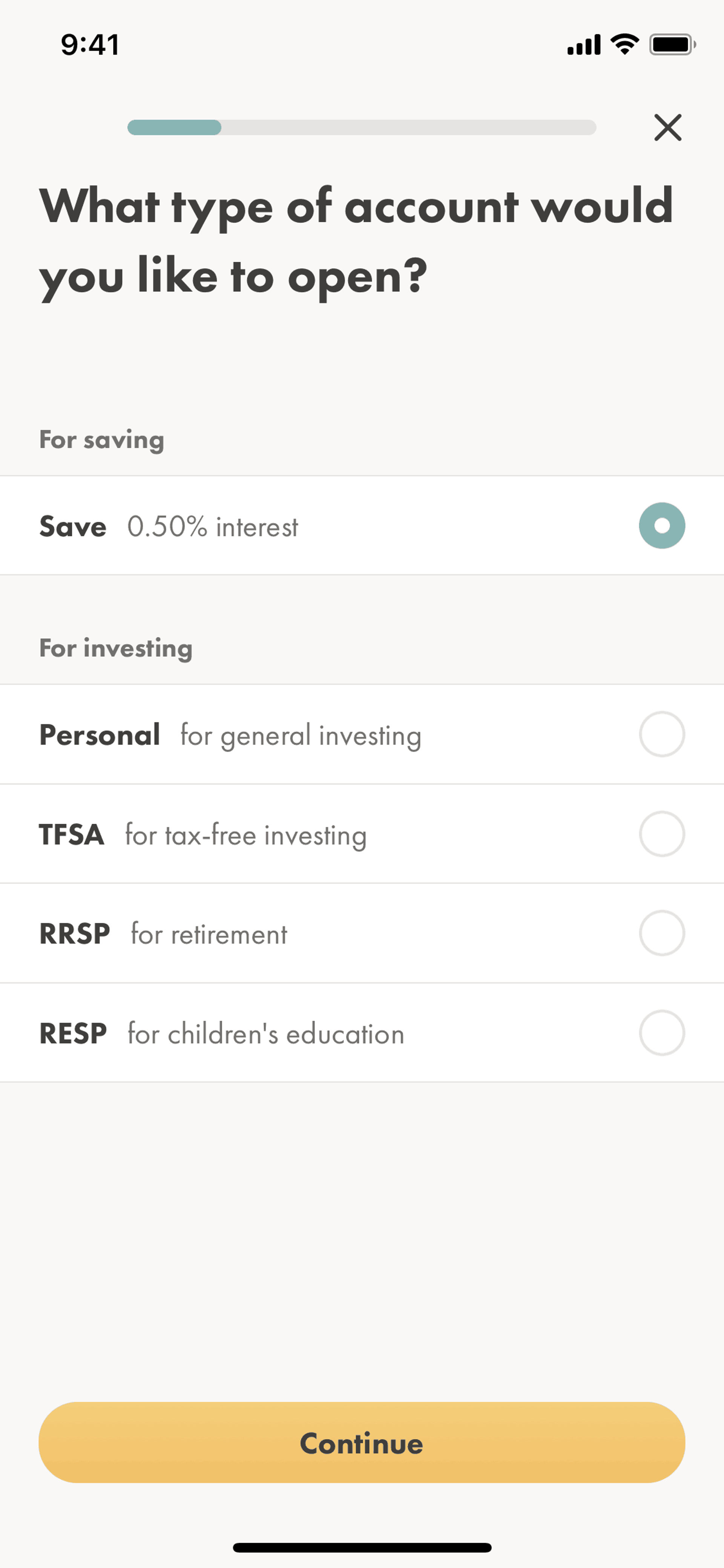 Wealthsimple Invest iOS Finance interface screenshot 12