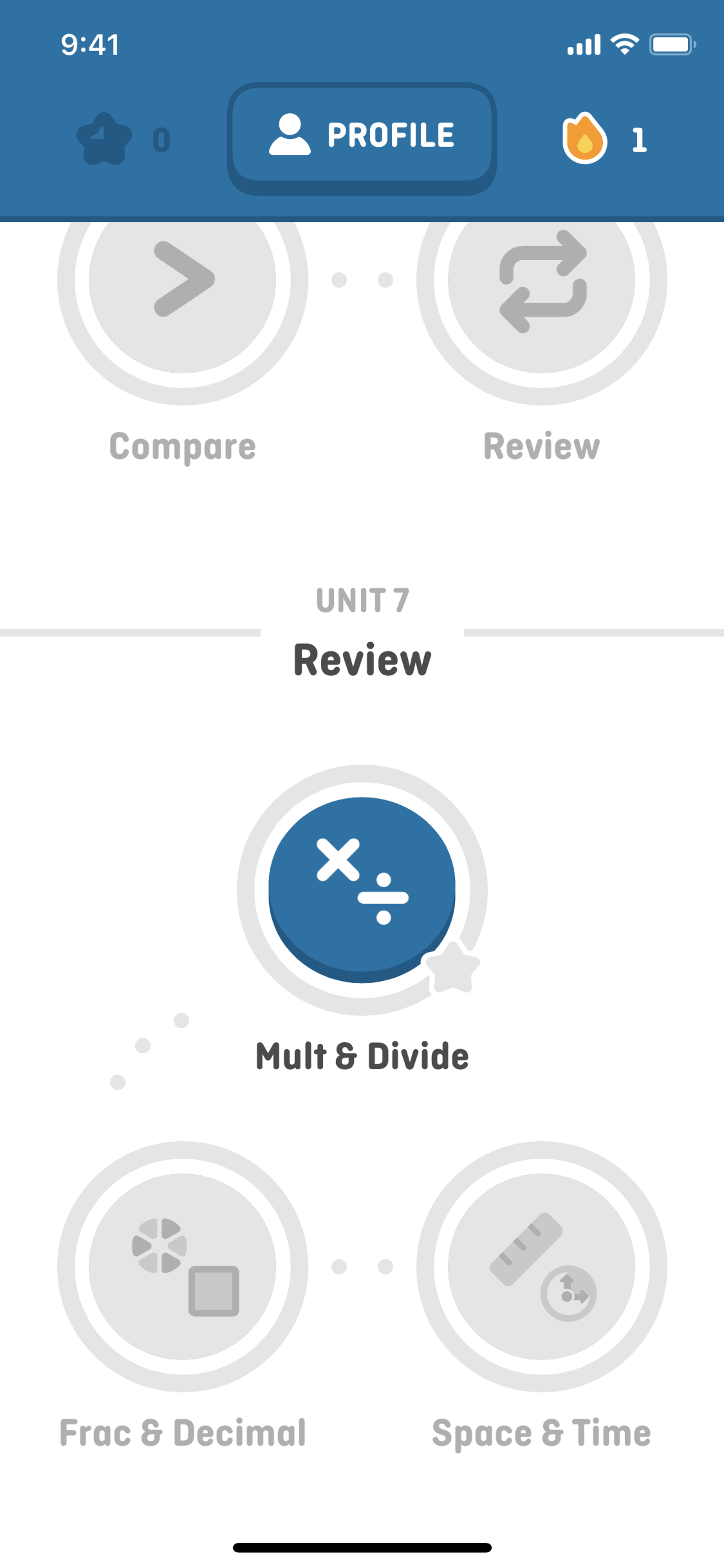Duolingo Math iOS Education interface screenshot 23