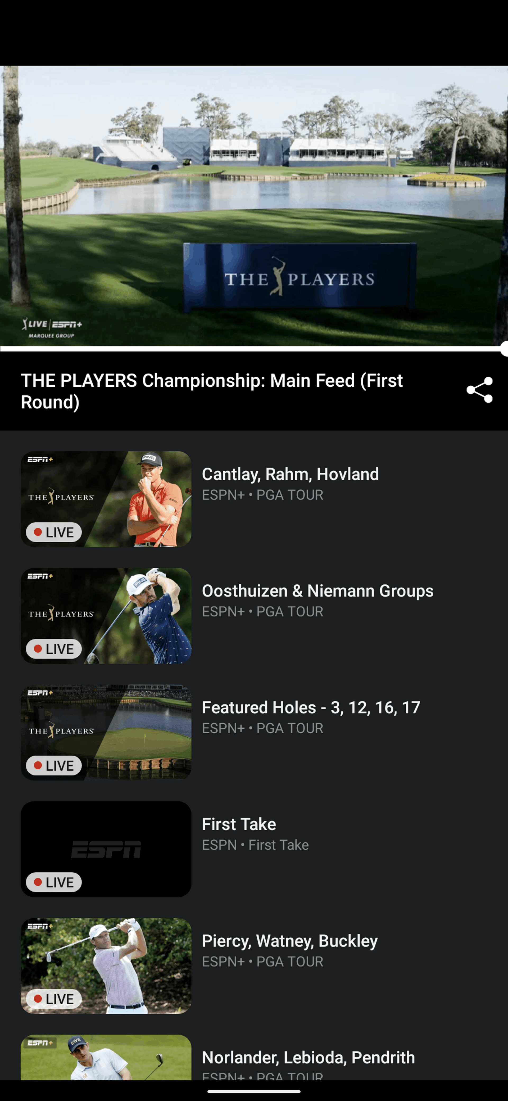 ESPN Android Sports interface screenshot 17
