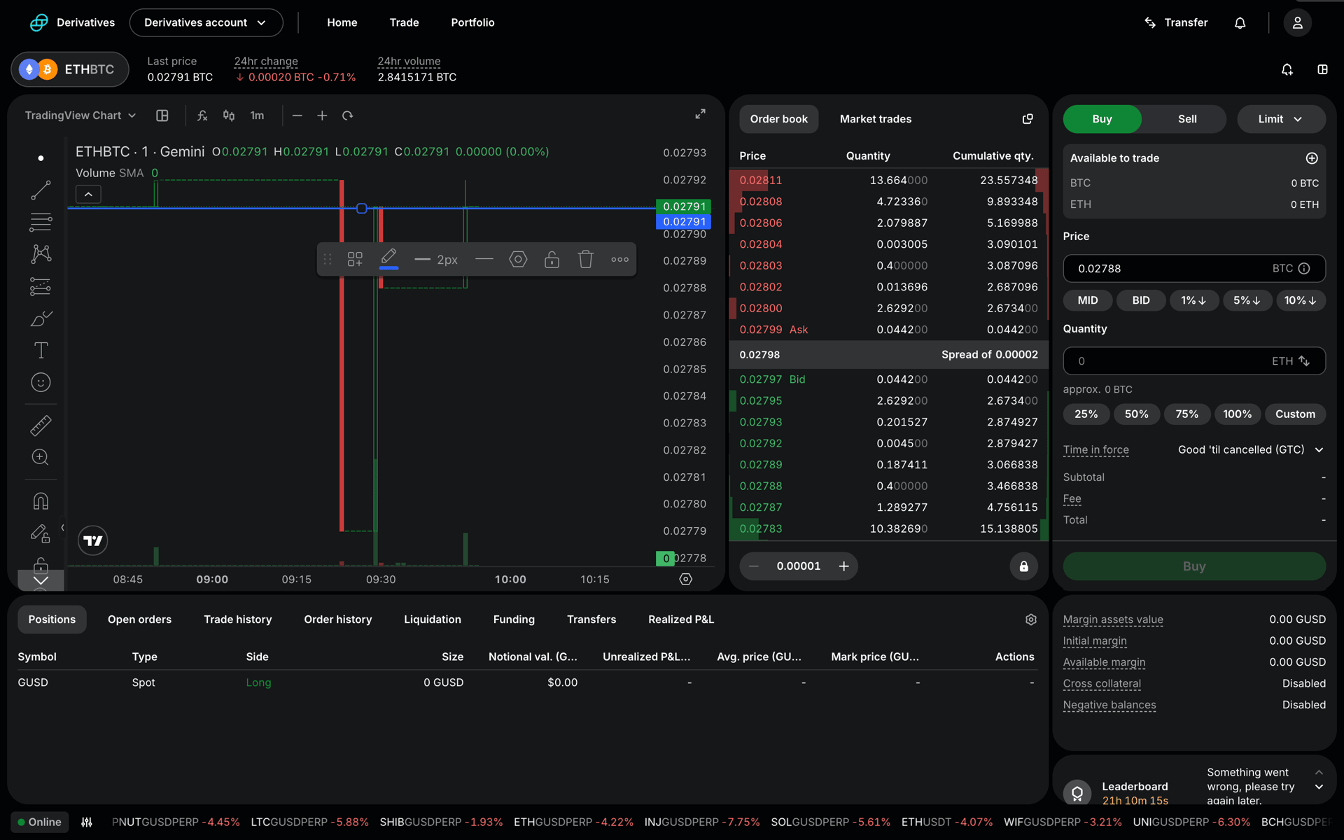 Gemini Web Finance interface screenshot 9