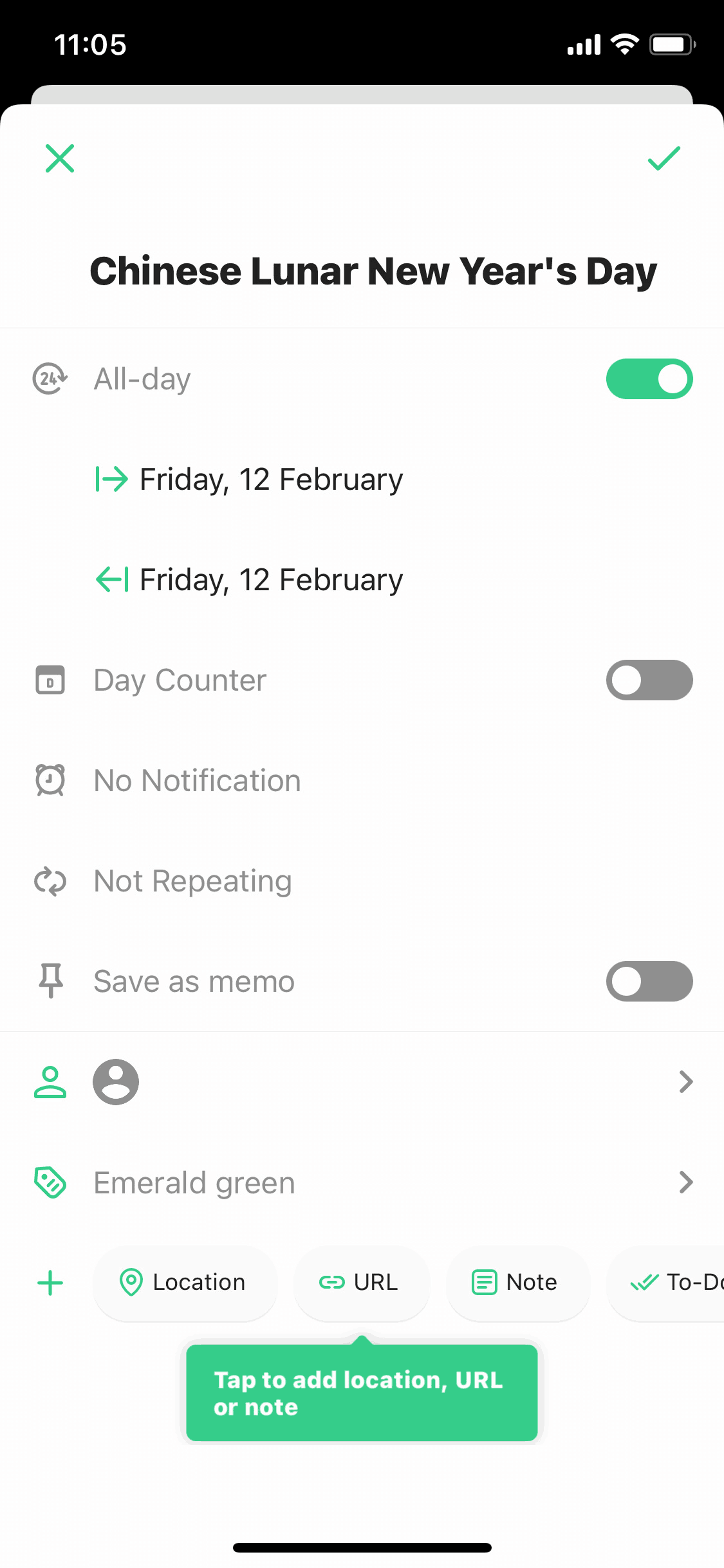 TimeTree iOS Productivity interface screenshot 21