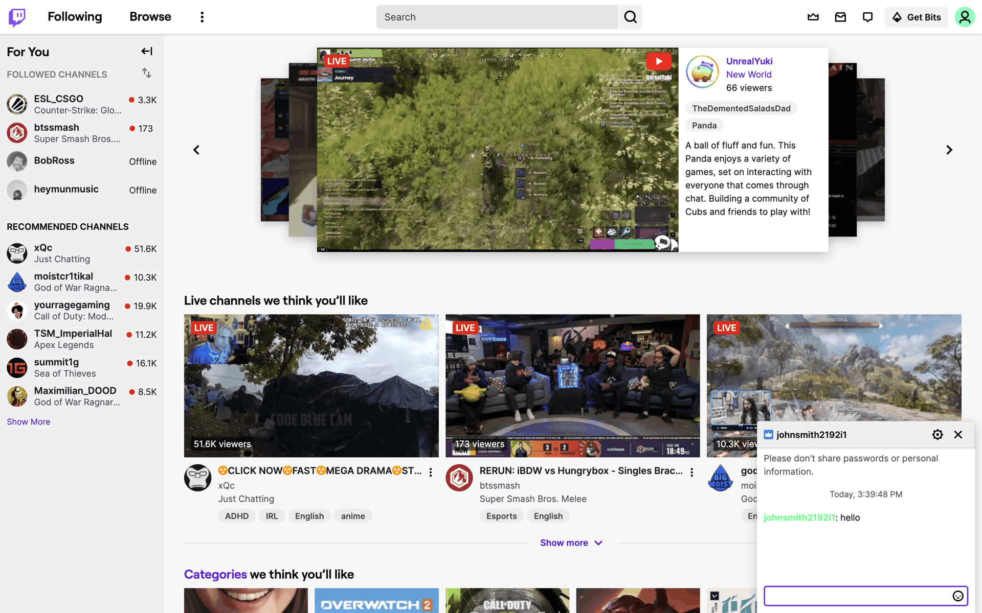 Twitch Web Photo & Video interface screenshot 17