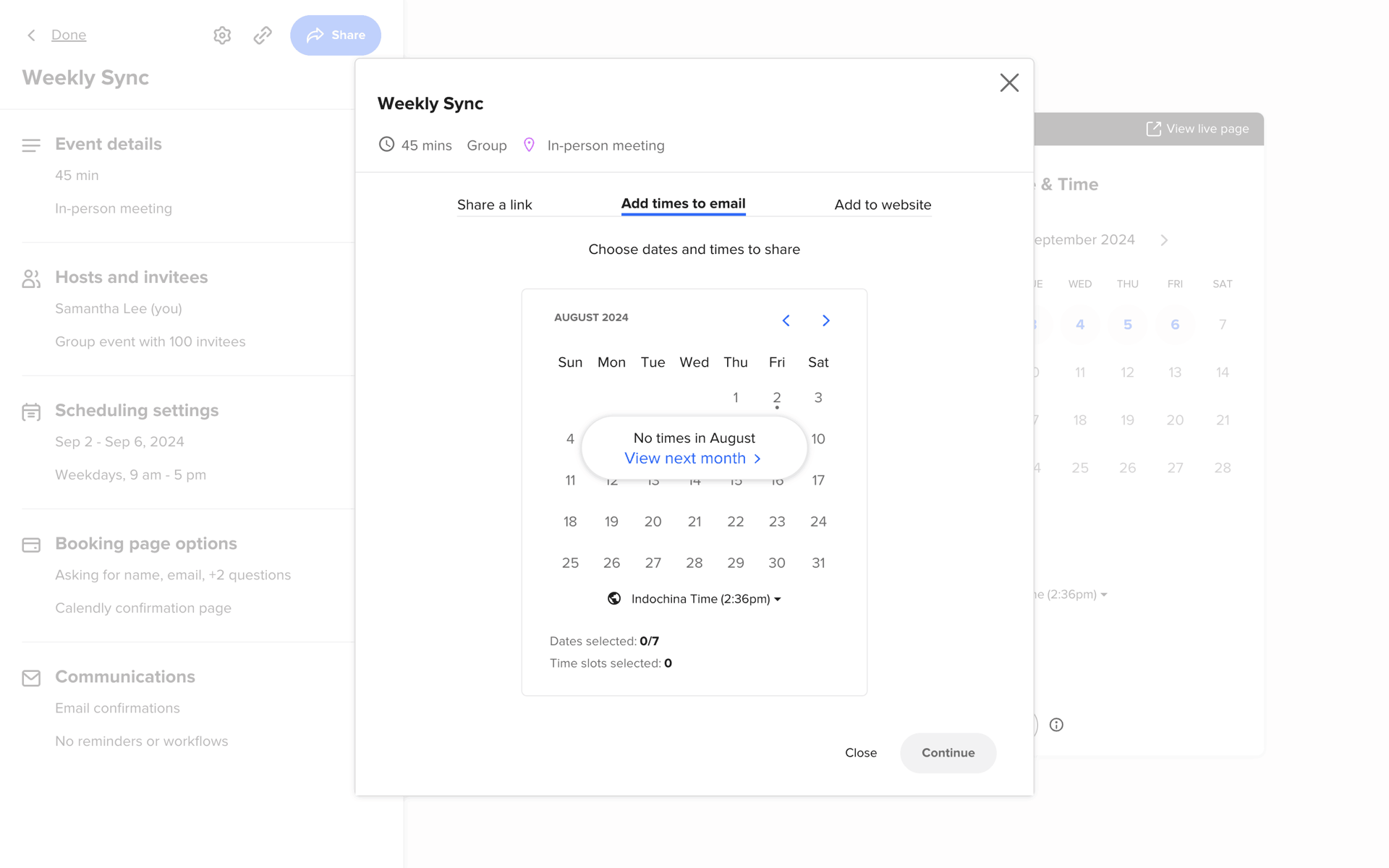 Calendly Web Business interface screenshot 5