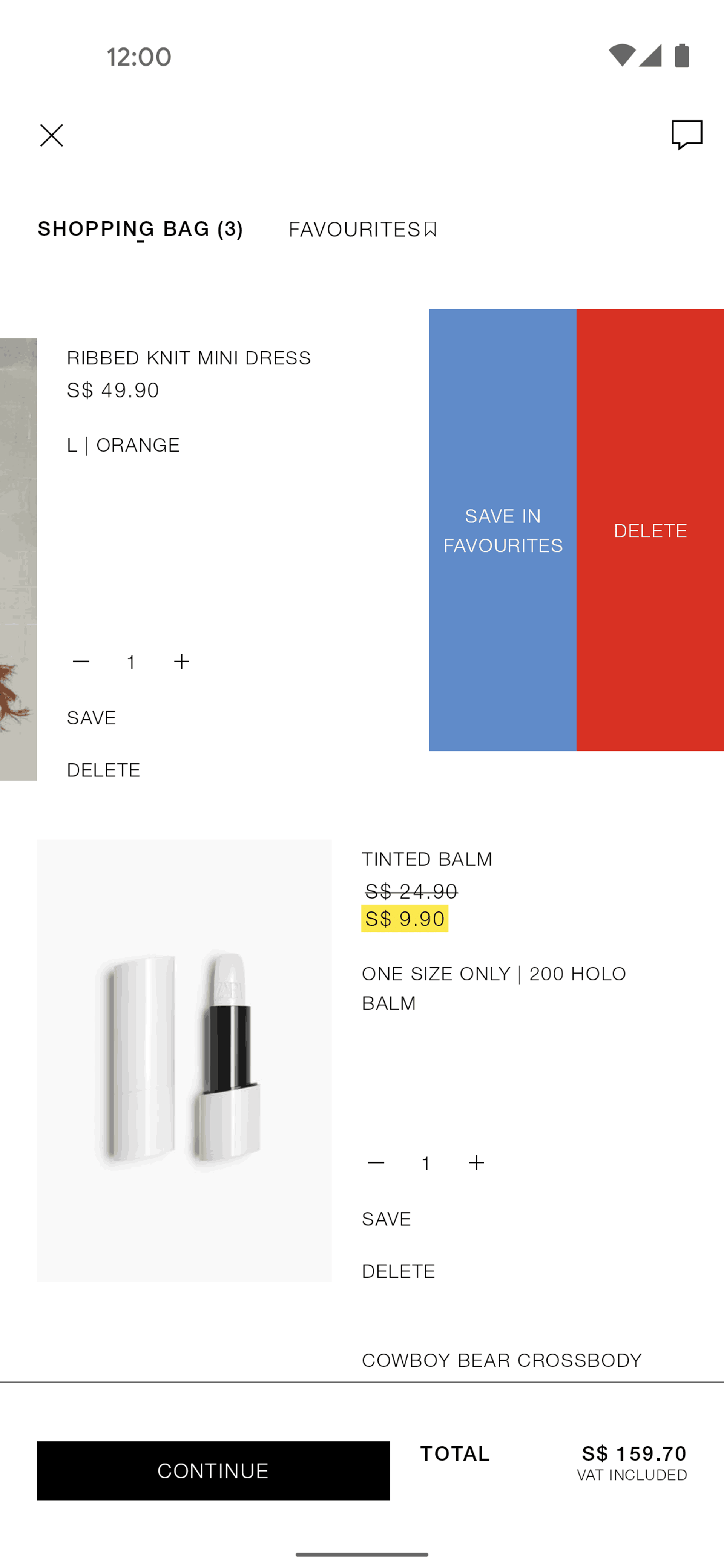ZARA Android Shopping interface screenshot 15