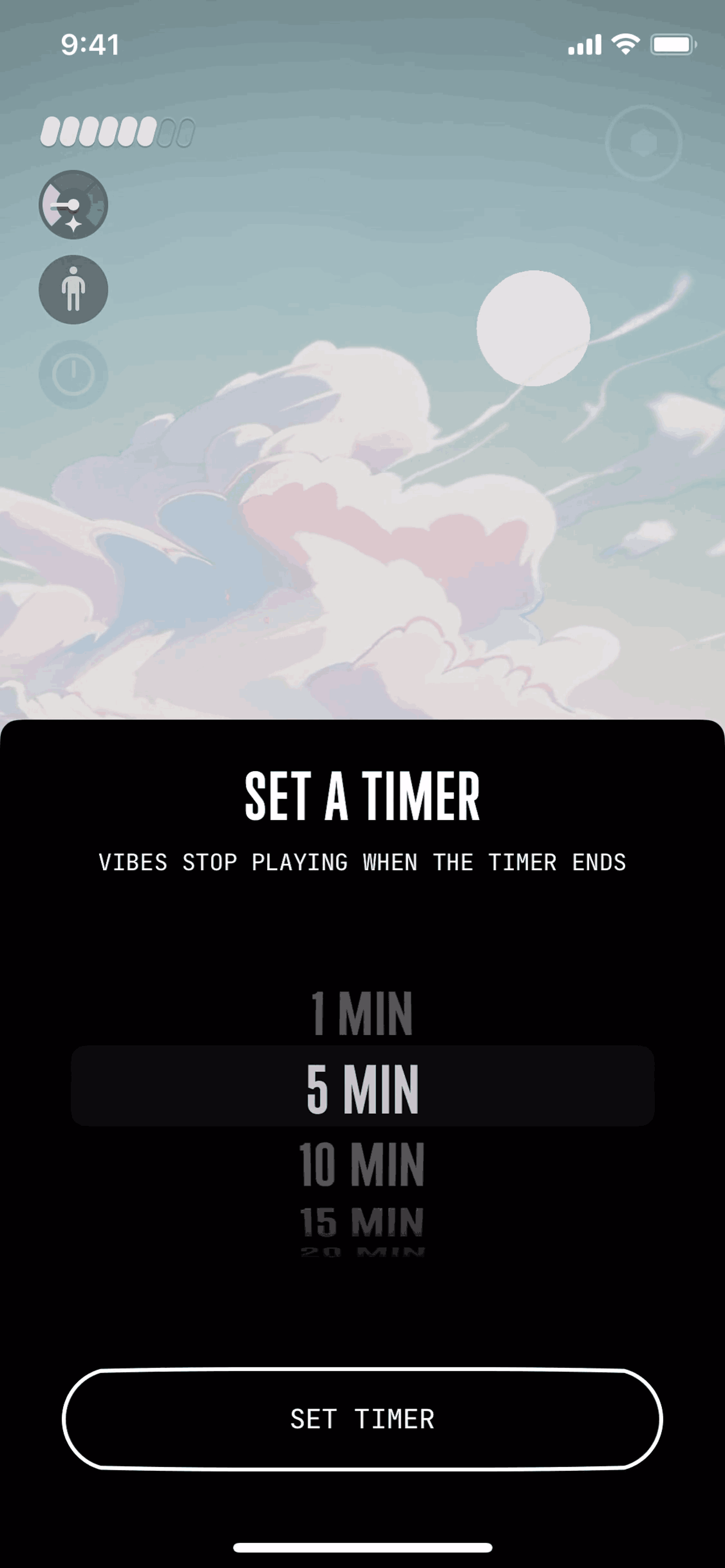 (Not Boring) Vibes iOS Health & Fitness interface screenshot 11