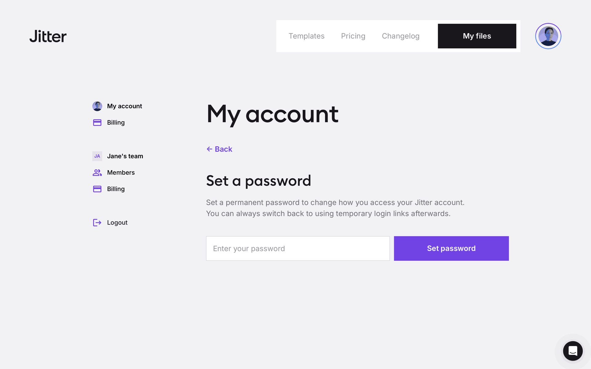 Jitter Web Graphics & Design interface screenshot 19
