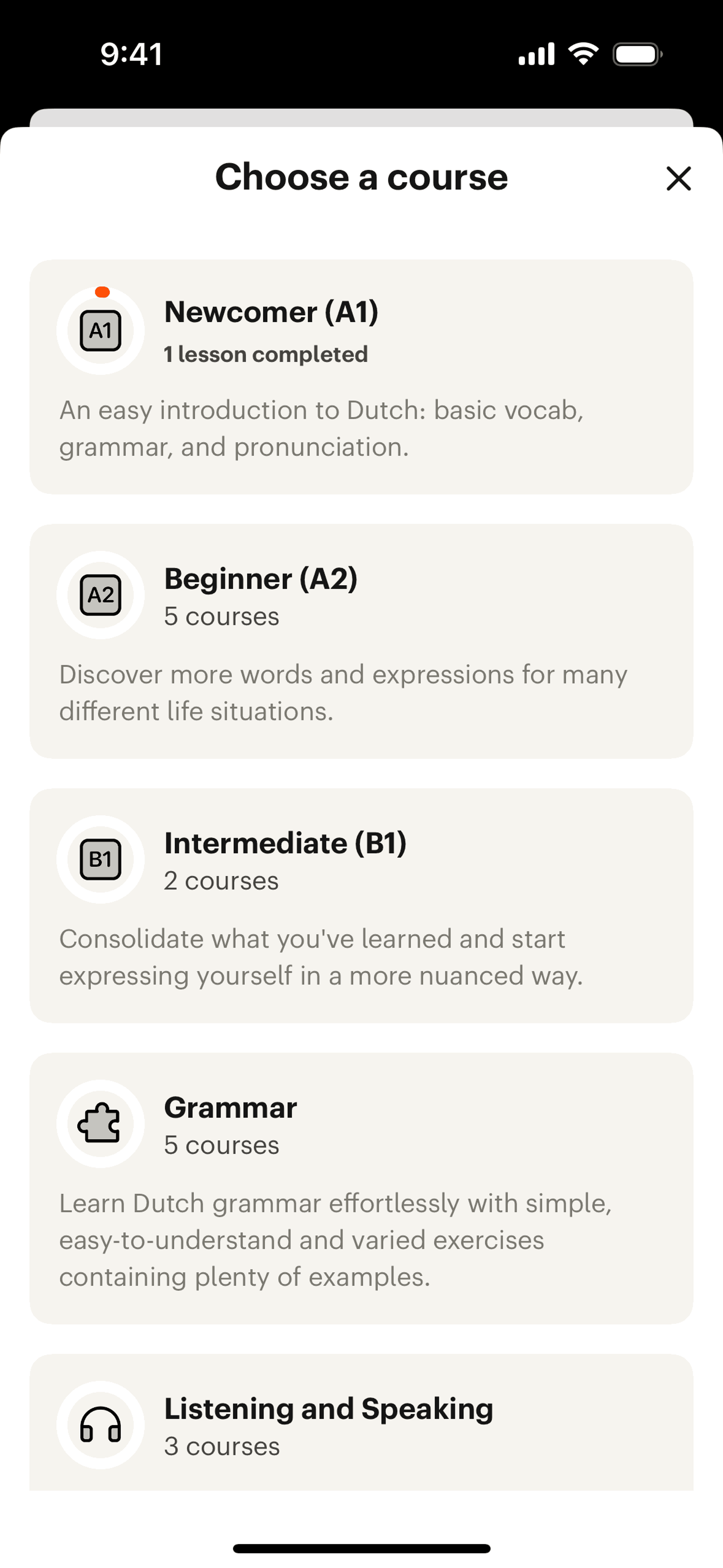 Babbel iOS Education interface screenshot 18