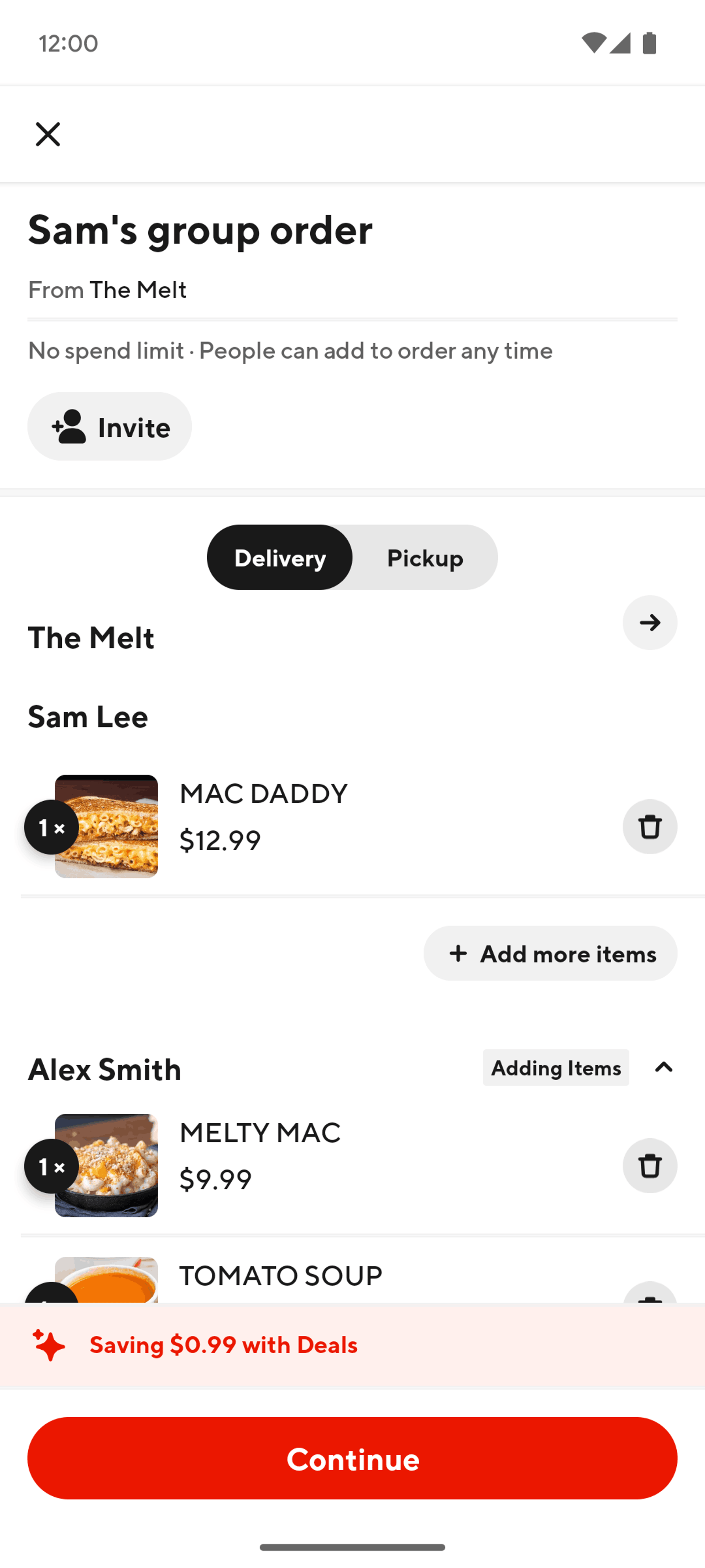 DoorDash Android Shopping interface screenshot 4