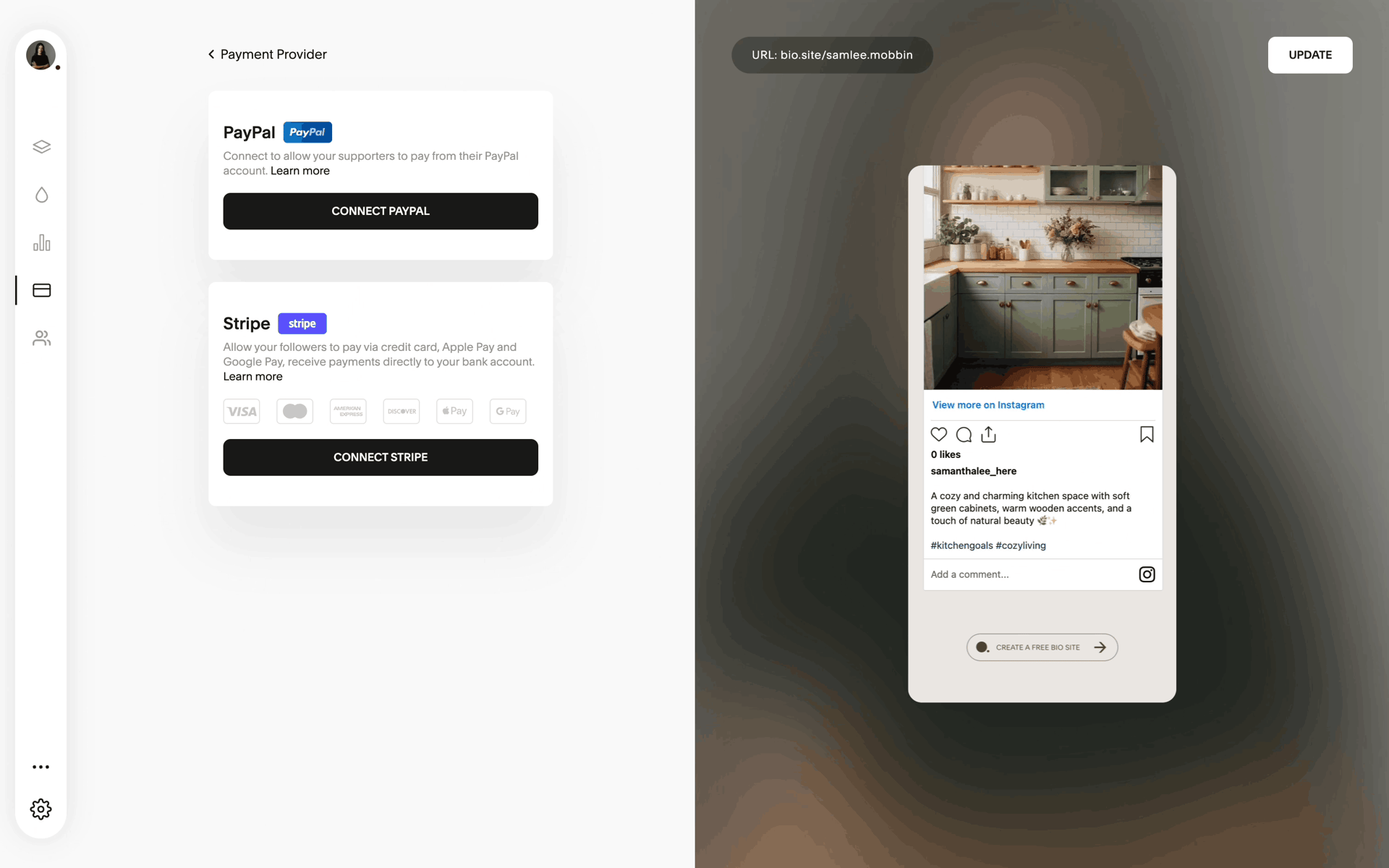 Biosites Web Business interface screenshot 5