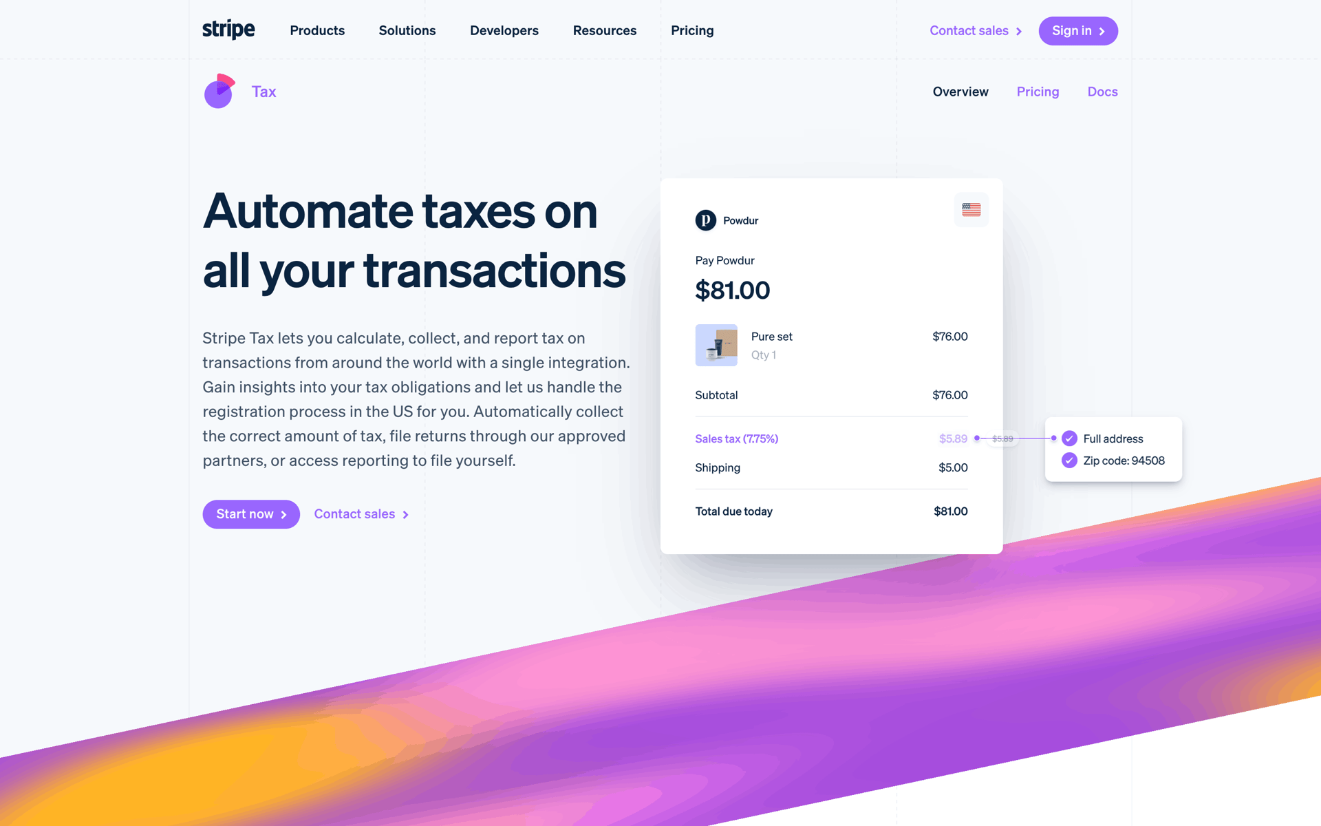 Stripe Web Business interface screenshot 14