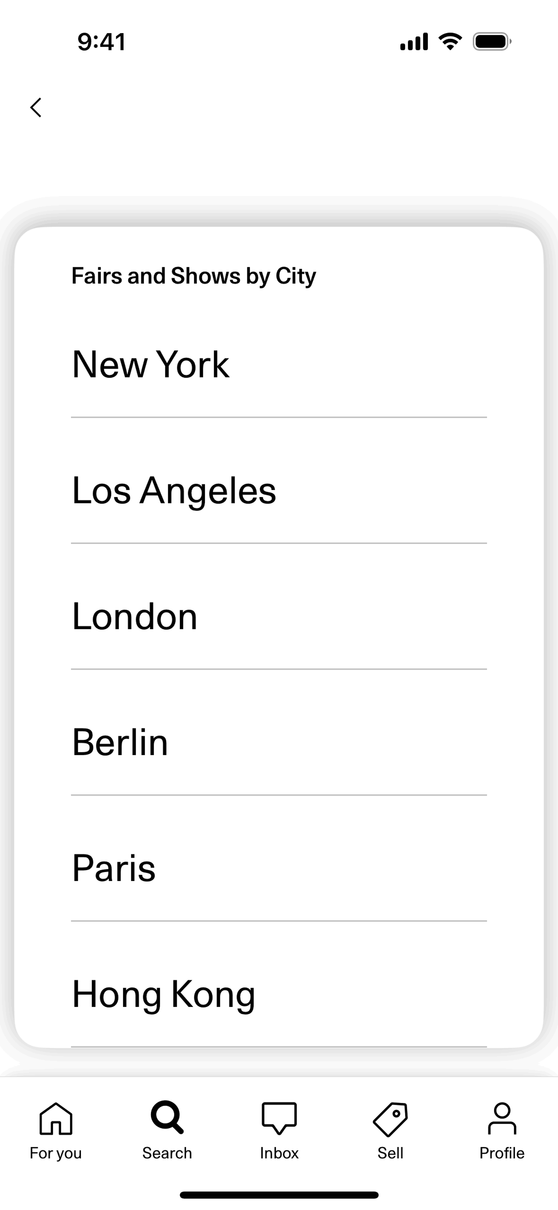 Artsy iOS Shopping interface screenshot 5