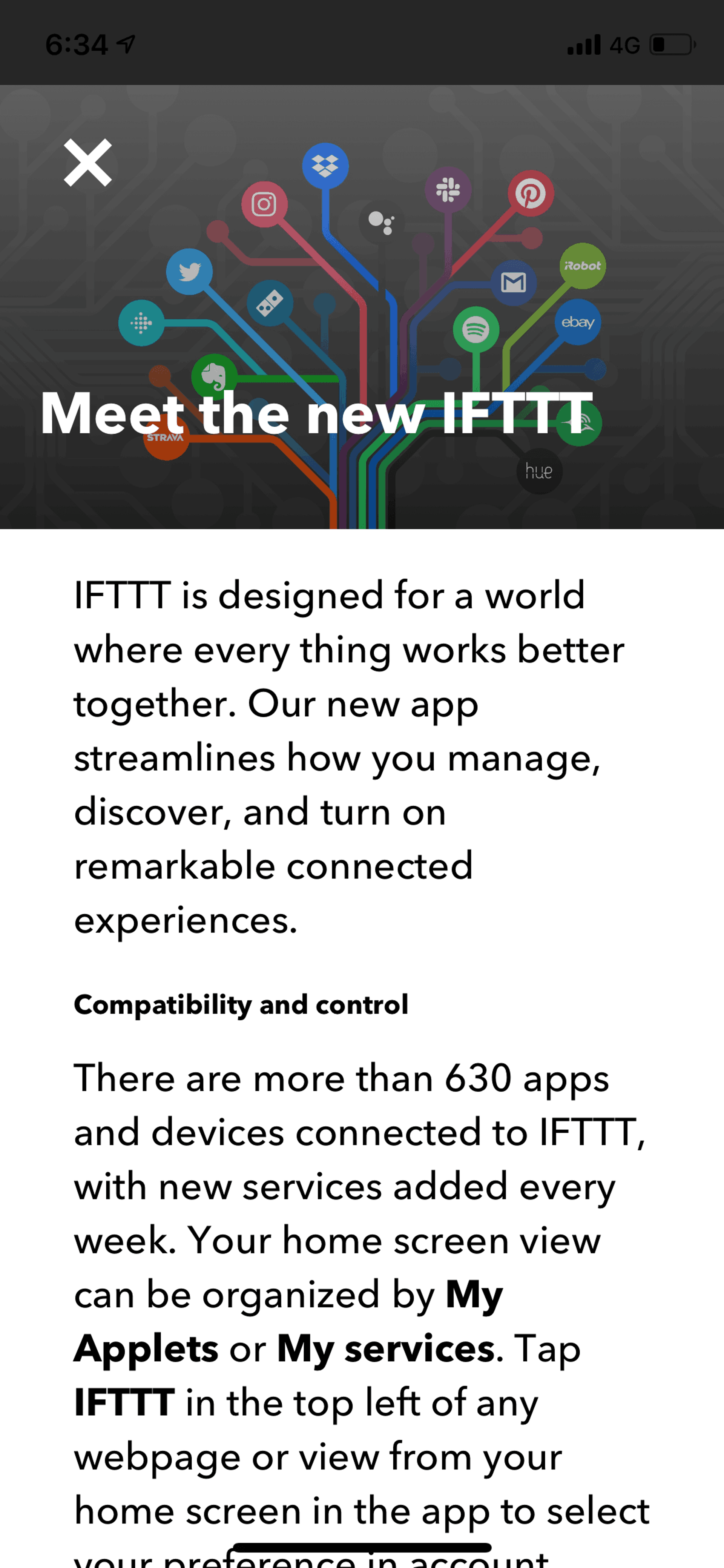 IFTTT iOS Productivity interface screenshot 8