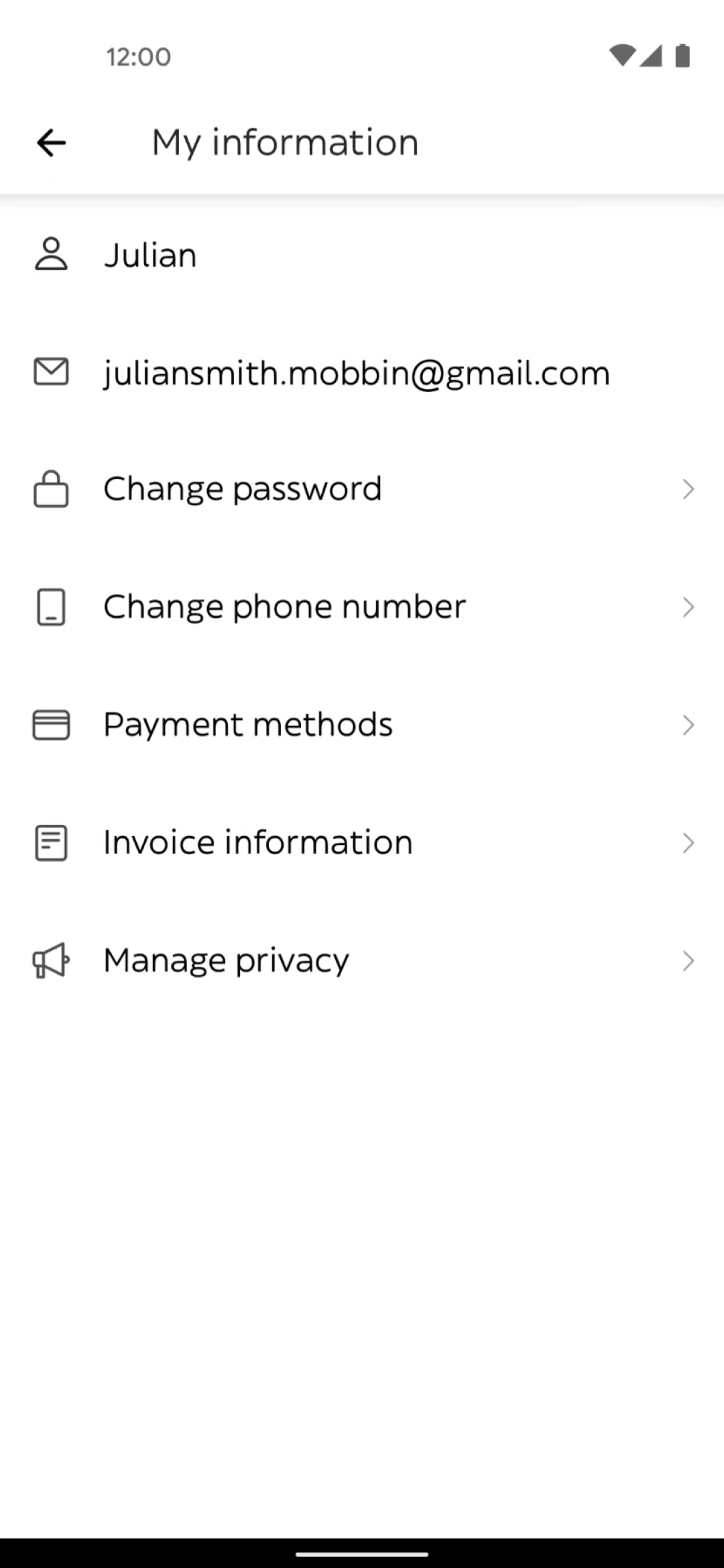 Glovo Android Lifestyle interface screenshot 12