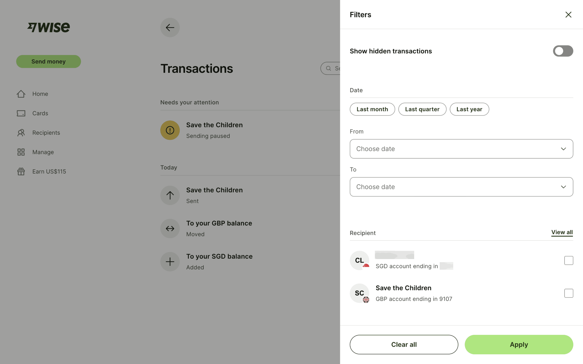 Wise Web Finance interface screenshot 17