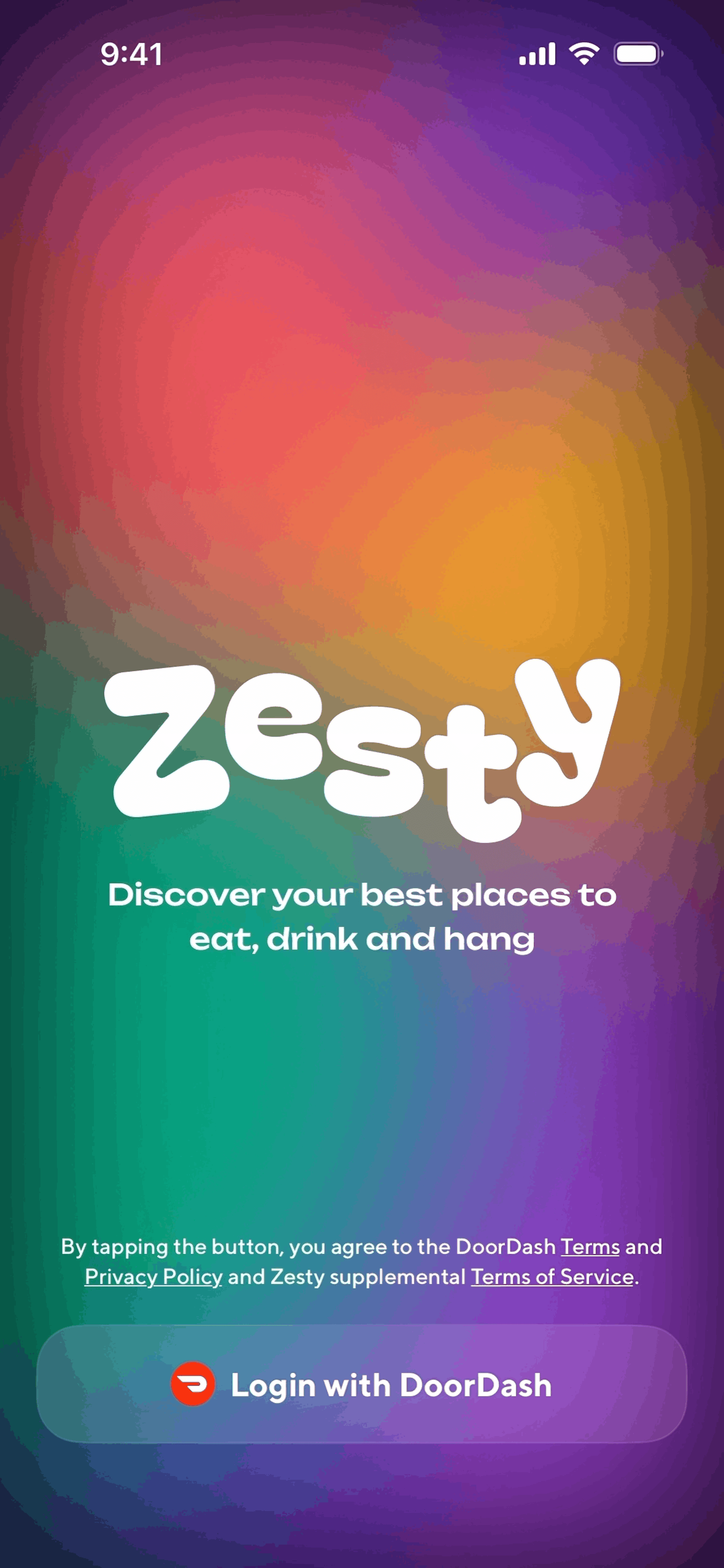 Zesty iOS Food & Drink interface screenshot 3