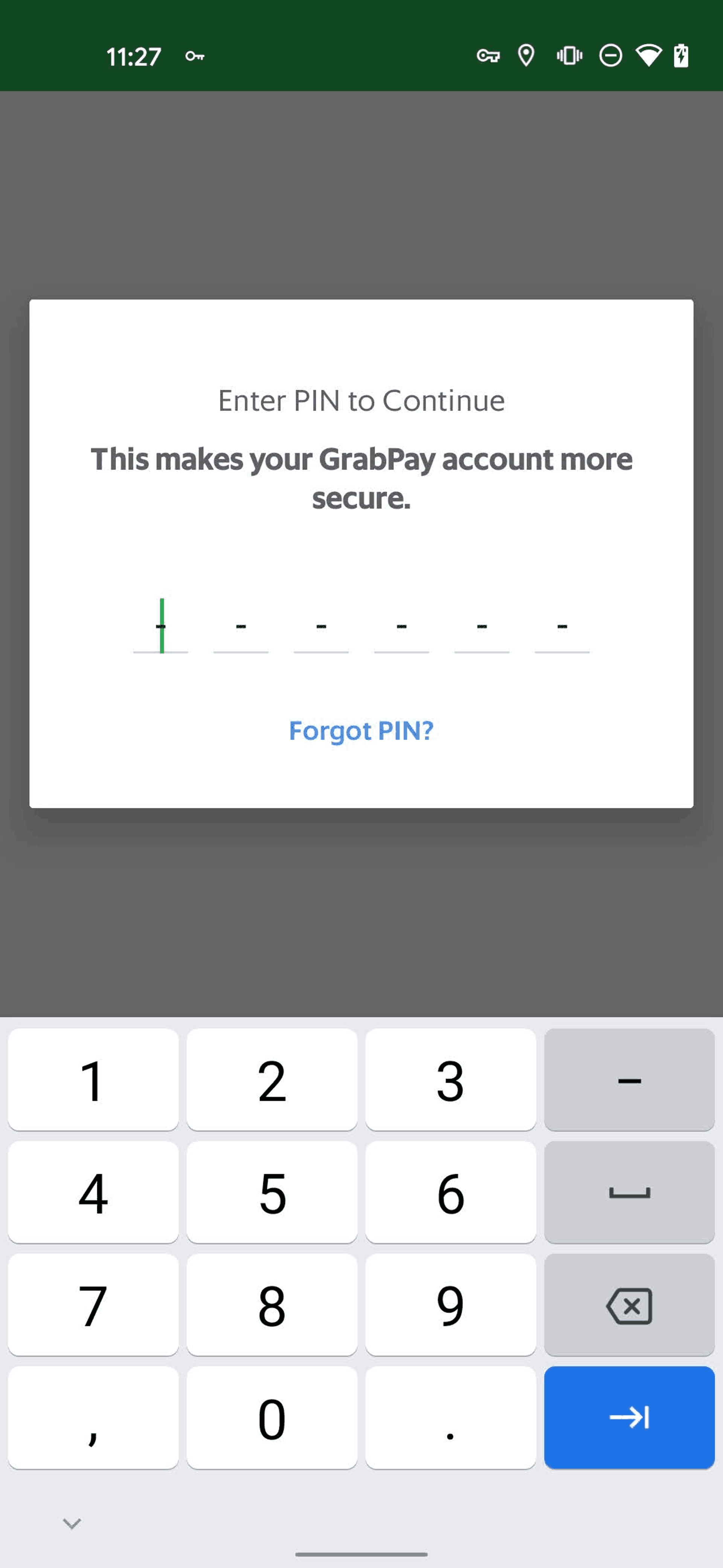 Grab Android Finance interface screenshot 10
