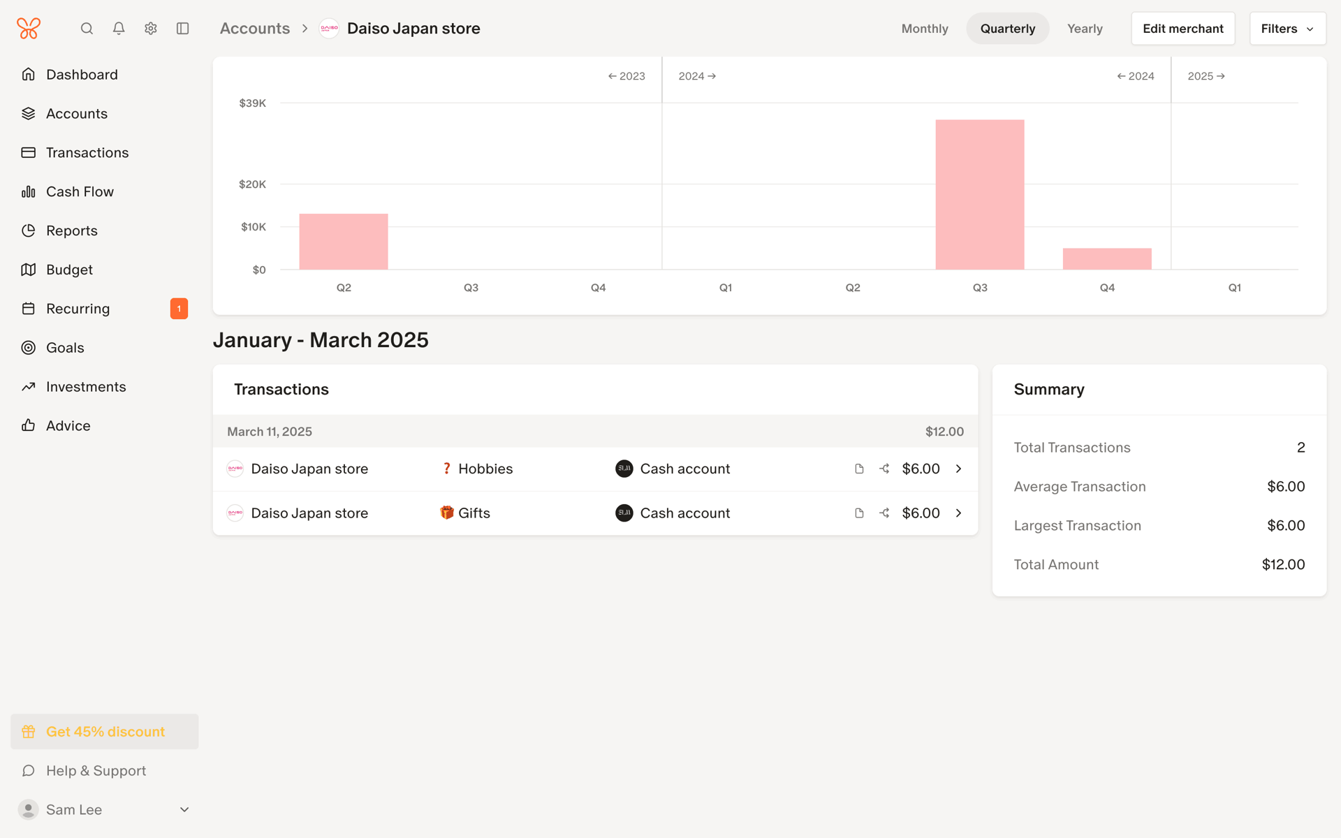 Monarch Web Finance interface screenshot 19