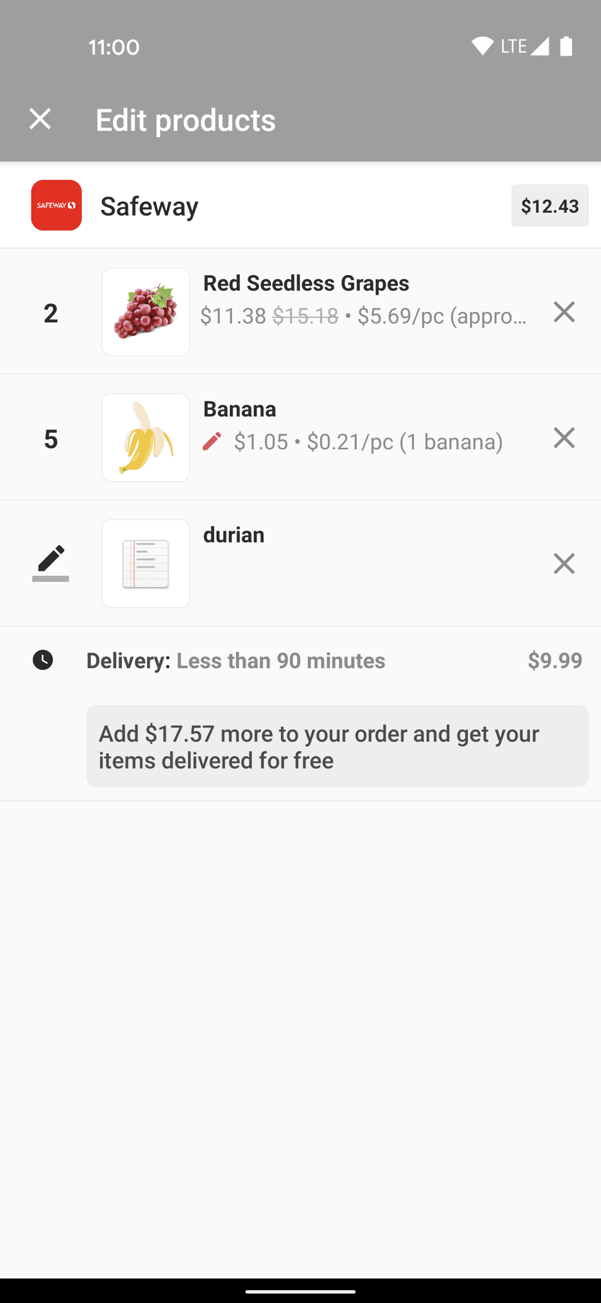 Cornershop Android Food & Drink interface screenshot 24