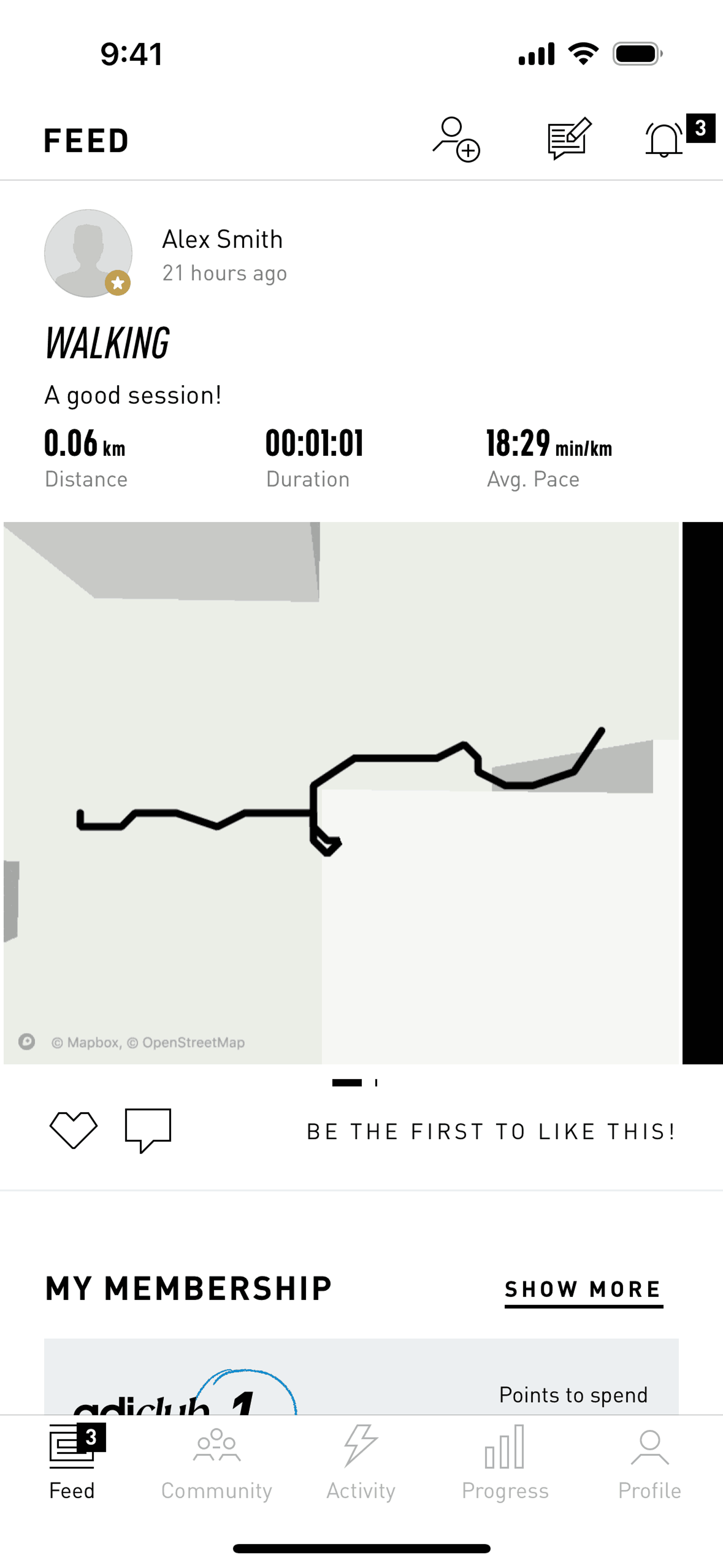 adidas Running iOS Health & Fitness interface screenshot 7
