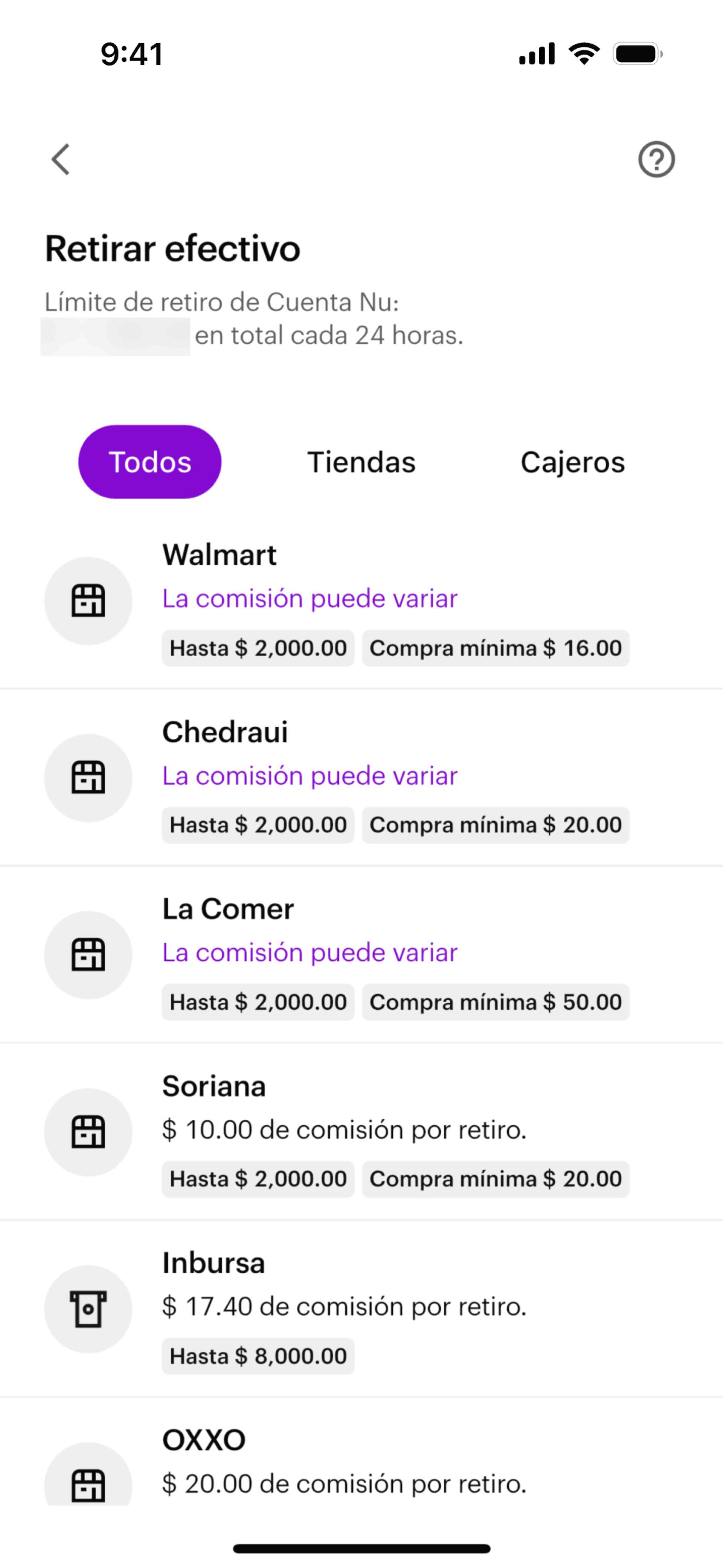 Nu iOS Finance interface screenshot 19