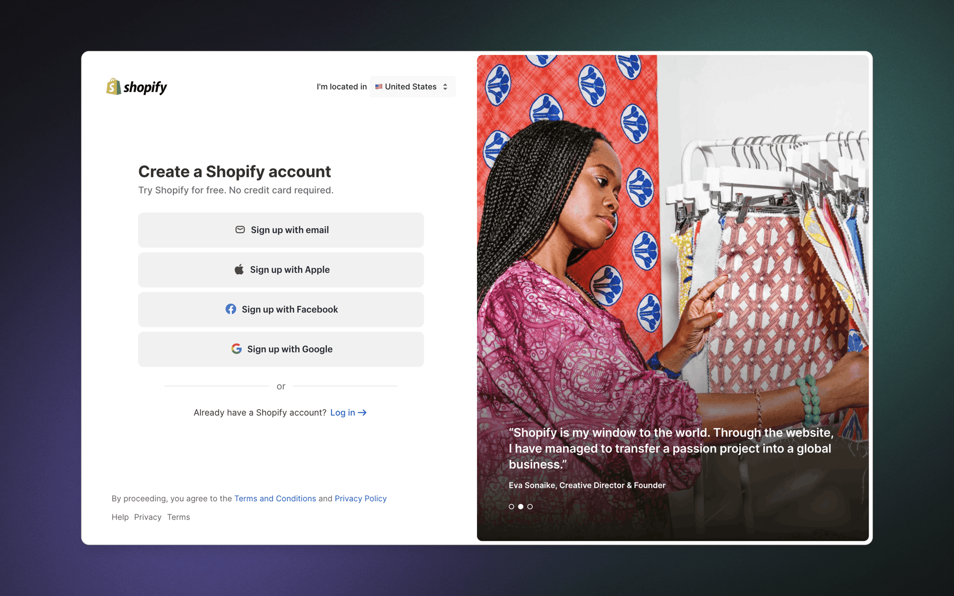 Shopify Web Business interface screenshot 7