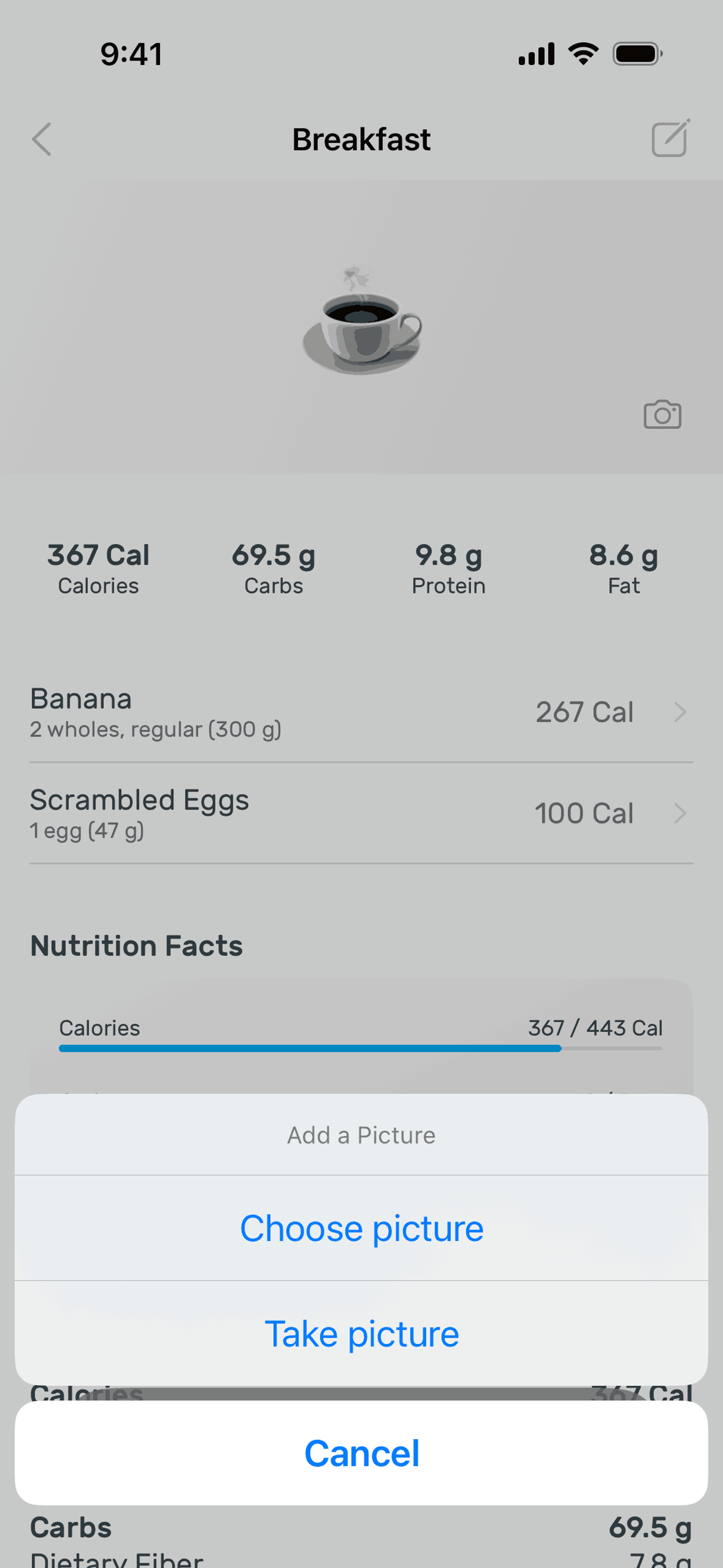 Yazio iOS Health & Fitness interface screenshot 11