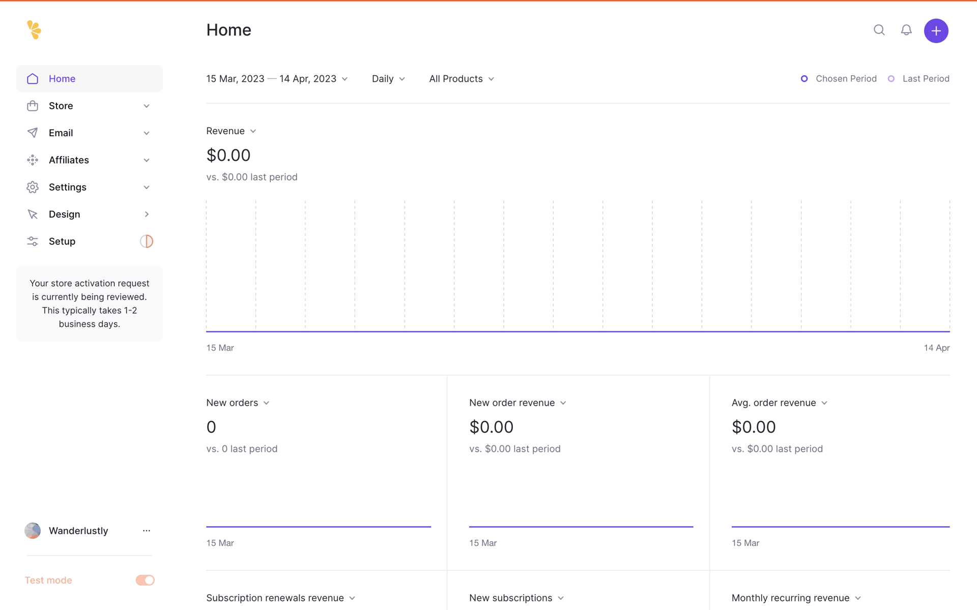Lemon Squeezy Web Business interface screenshot 8