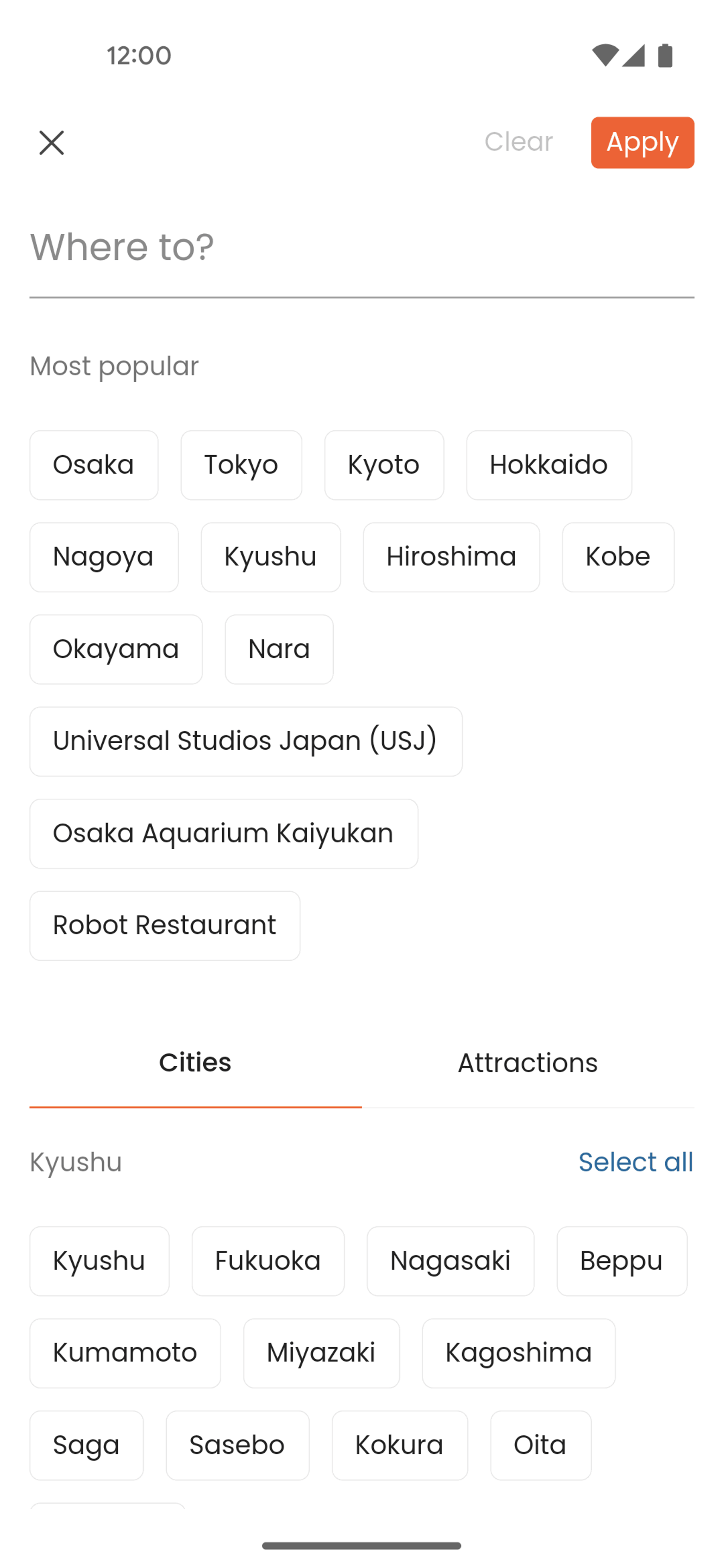 Klook Android Travel & Transportation interface screenshot 20