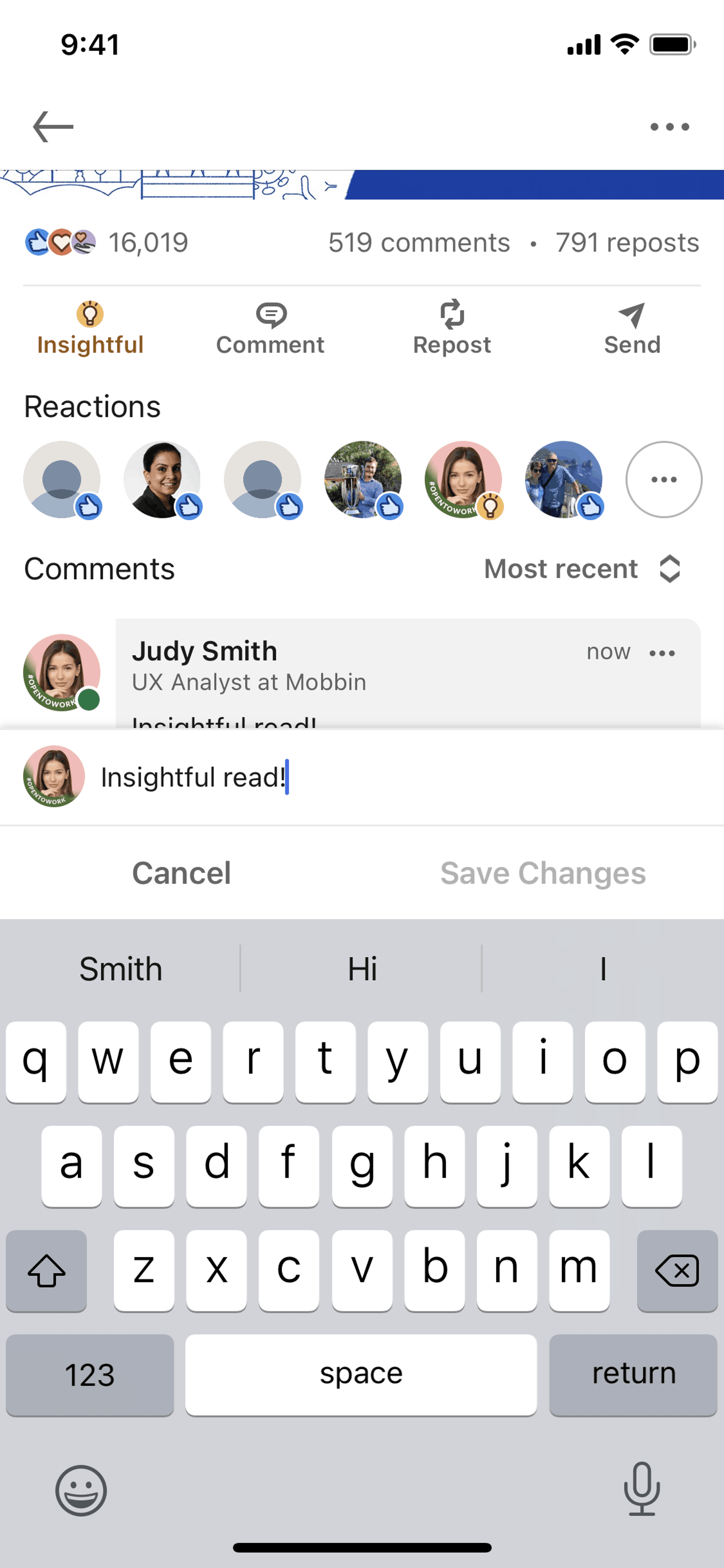 LinkedIn iOS Business interface screenshot 12