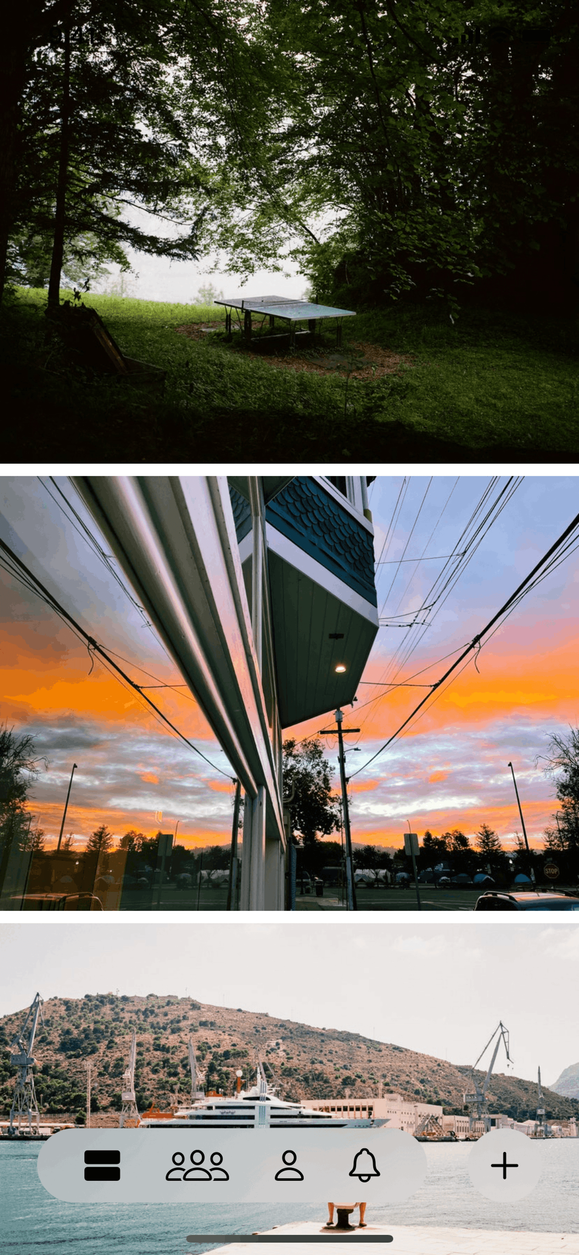 Glass iOS Photo & Video interface screenshot 2