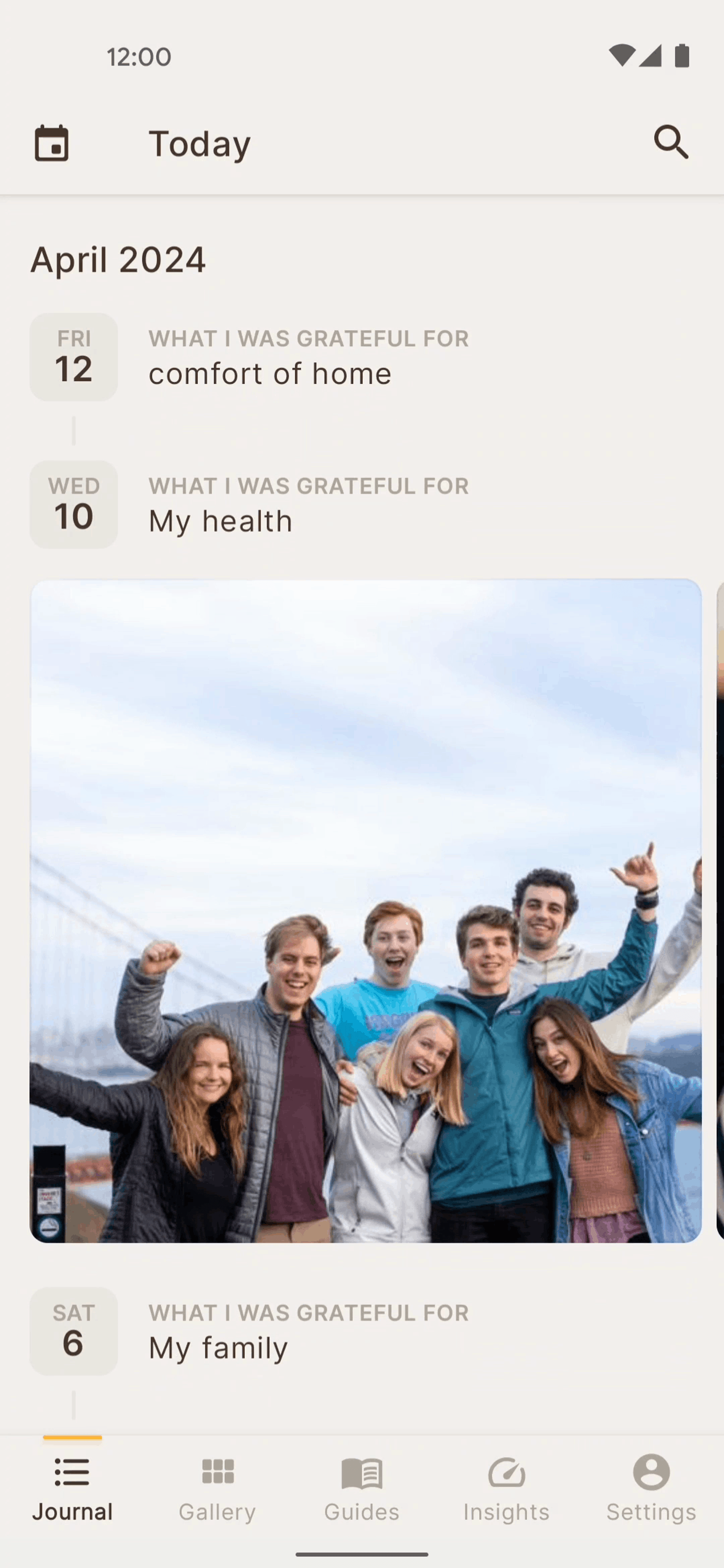 5 Minute Journal Android Health & Fitness interface screenshot 20