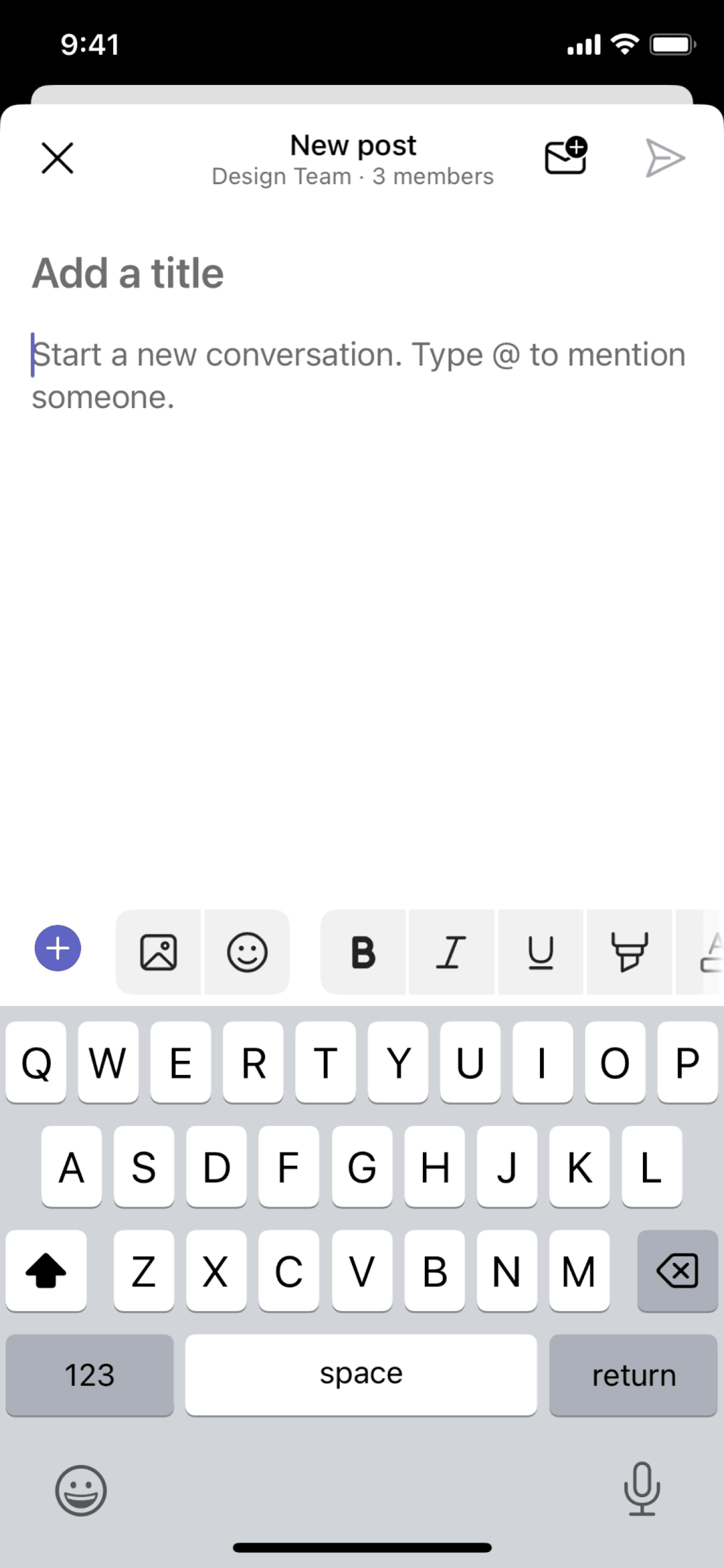 Microsoft Teams iOS Business interface screenshot 4