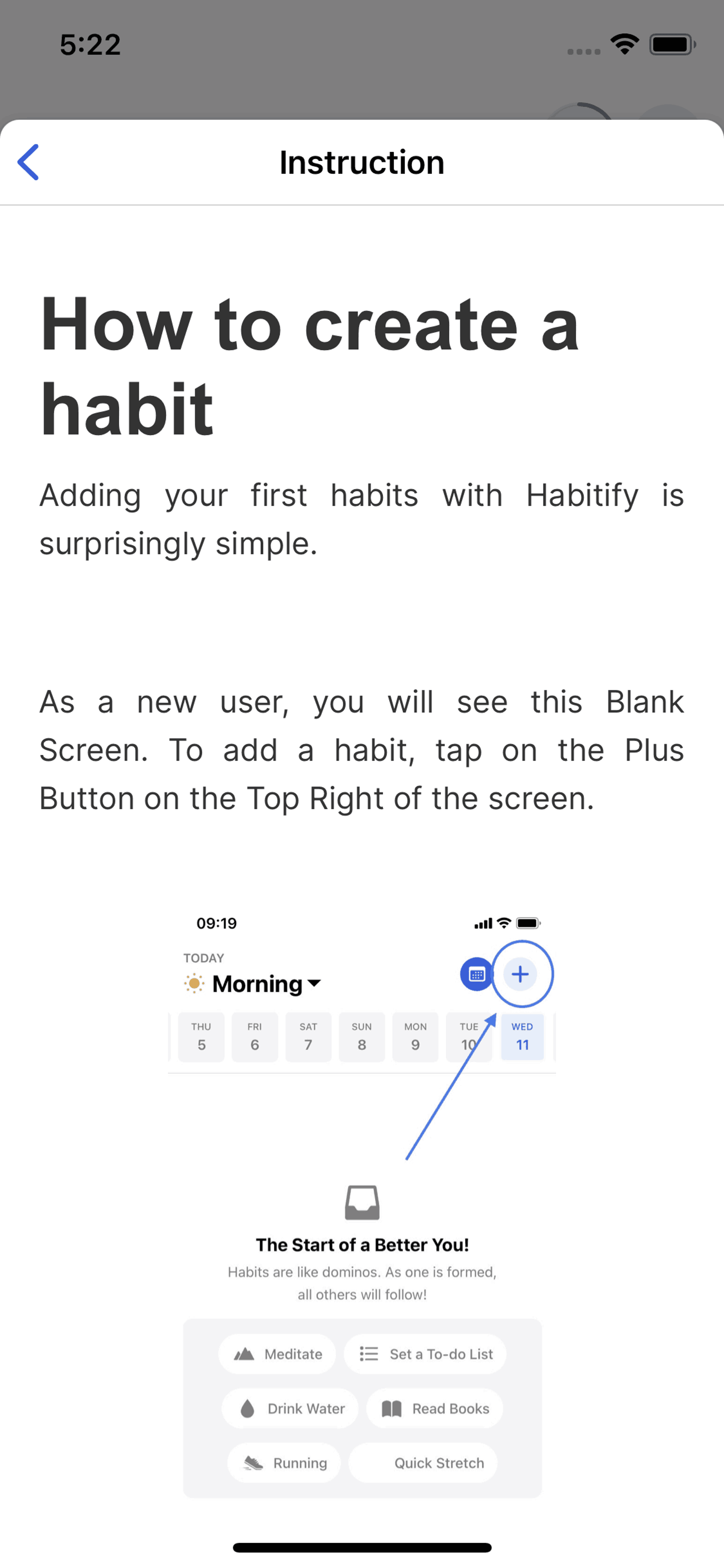 Habitify iOS Productivity interface screenshot 9