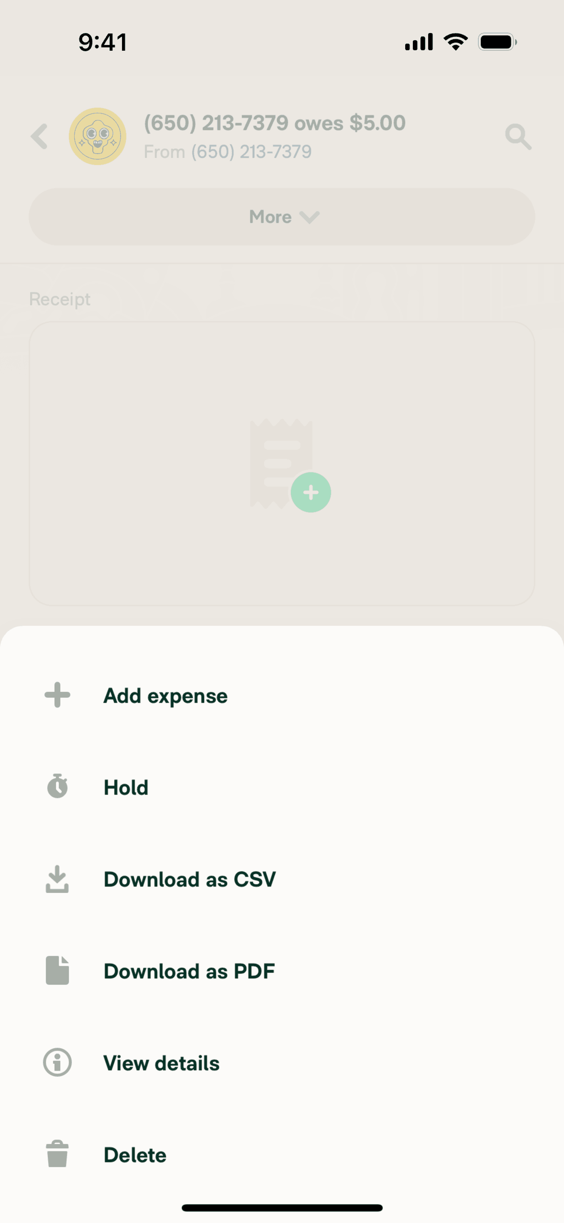 Expensify iOS Finance interface screenshot 11