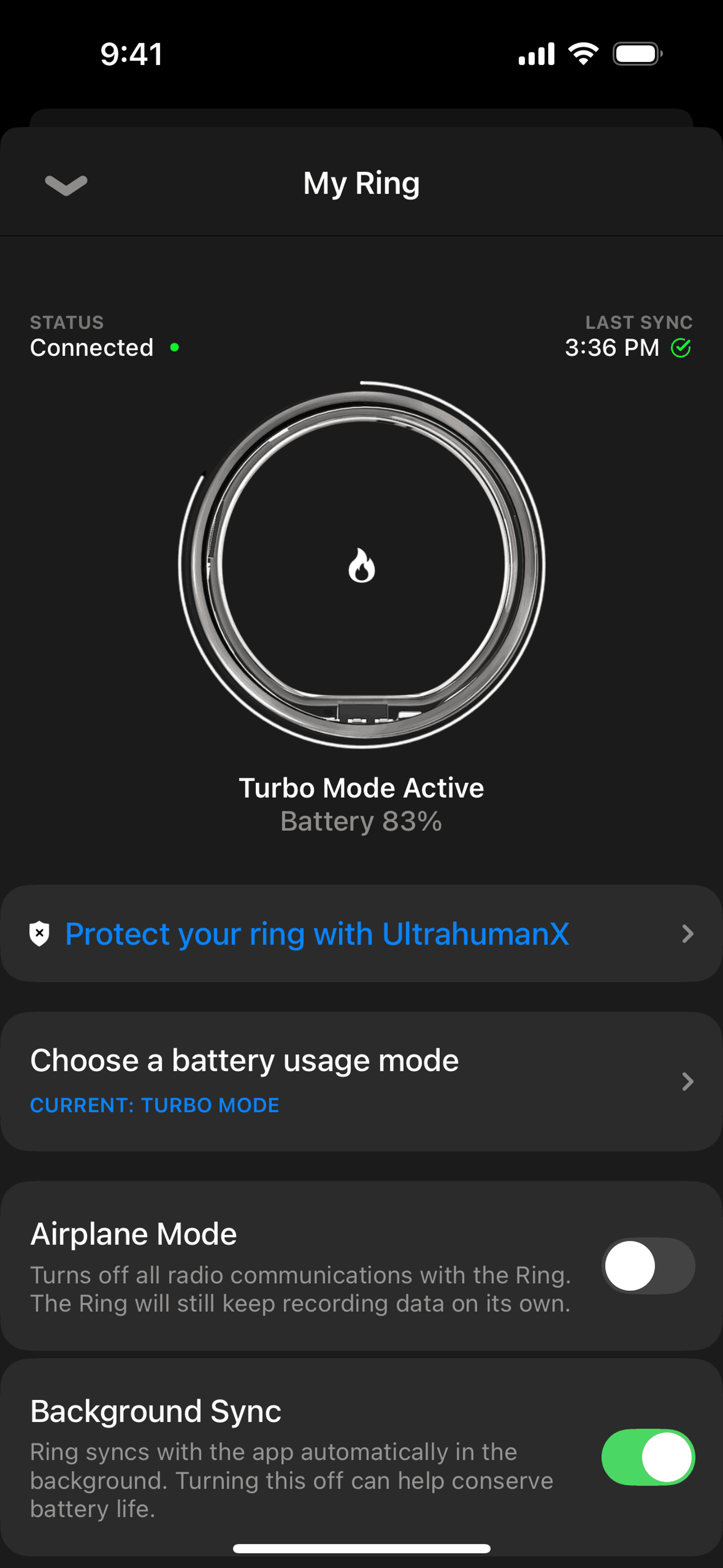 Ultrahuman iOS Health & Fitness interface screenshot 12