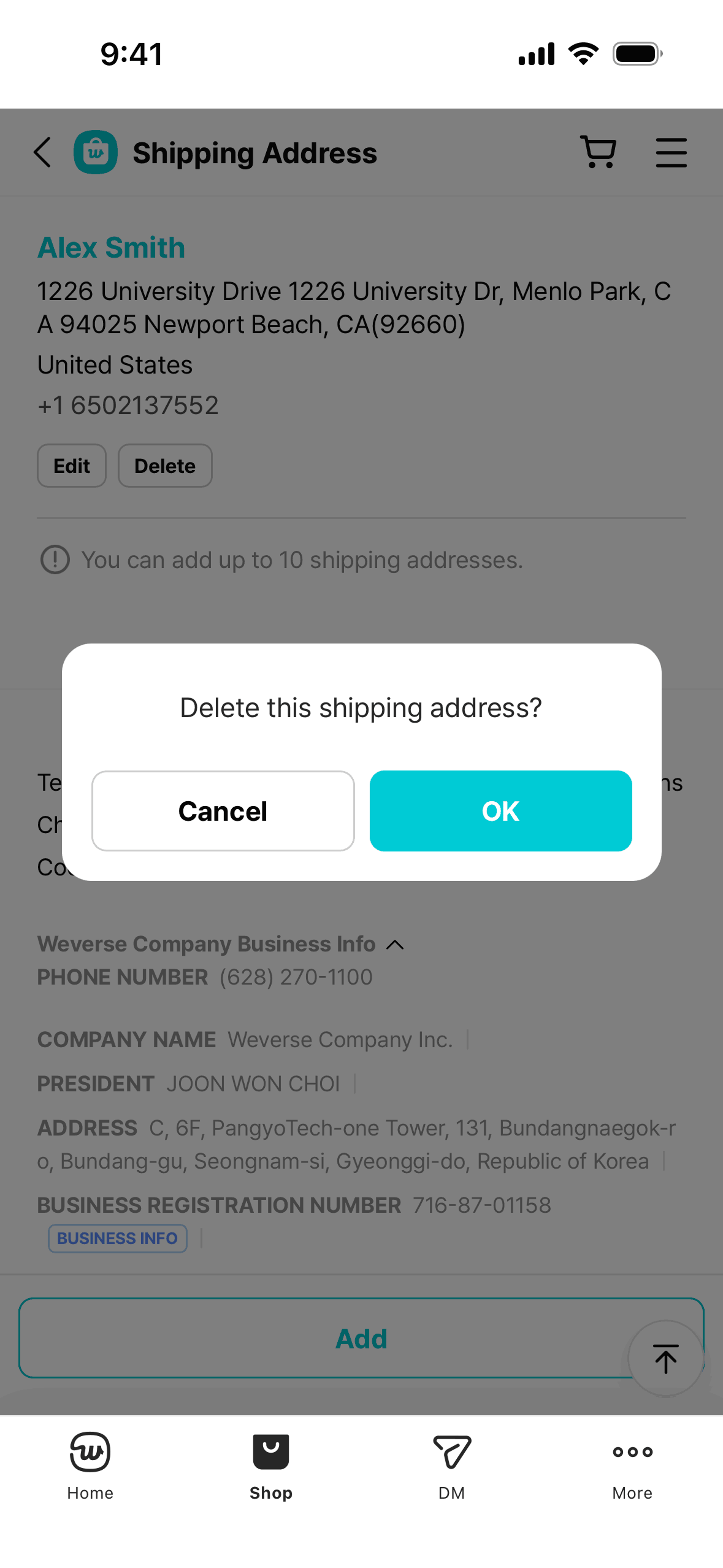 Weverse iOS Social Networking interface screenshot 7