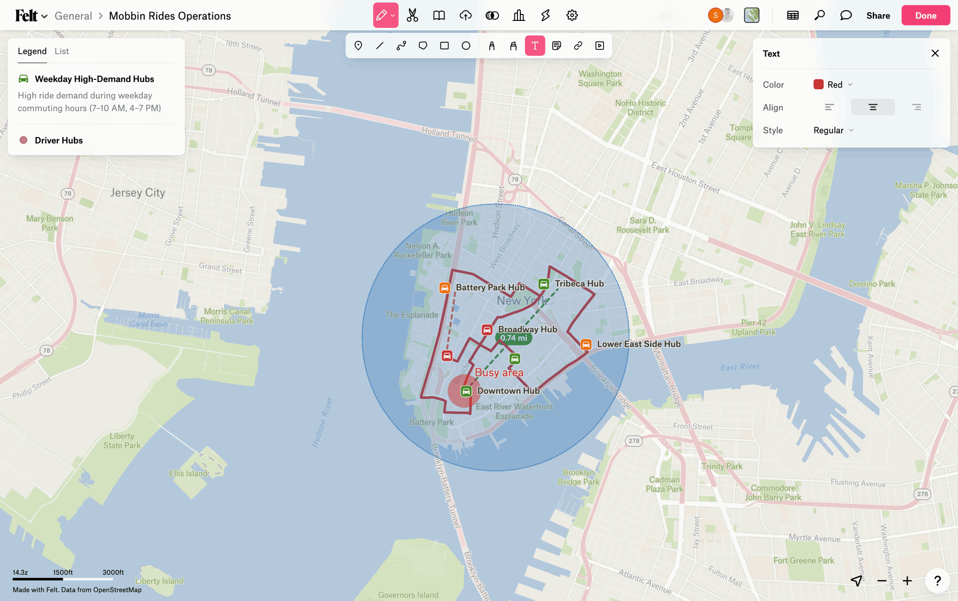 Felt Web mapping interface screenshot 14