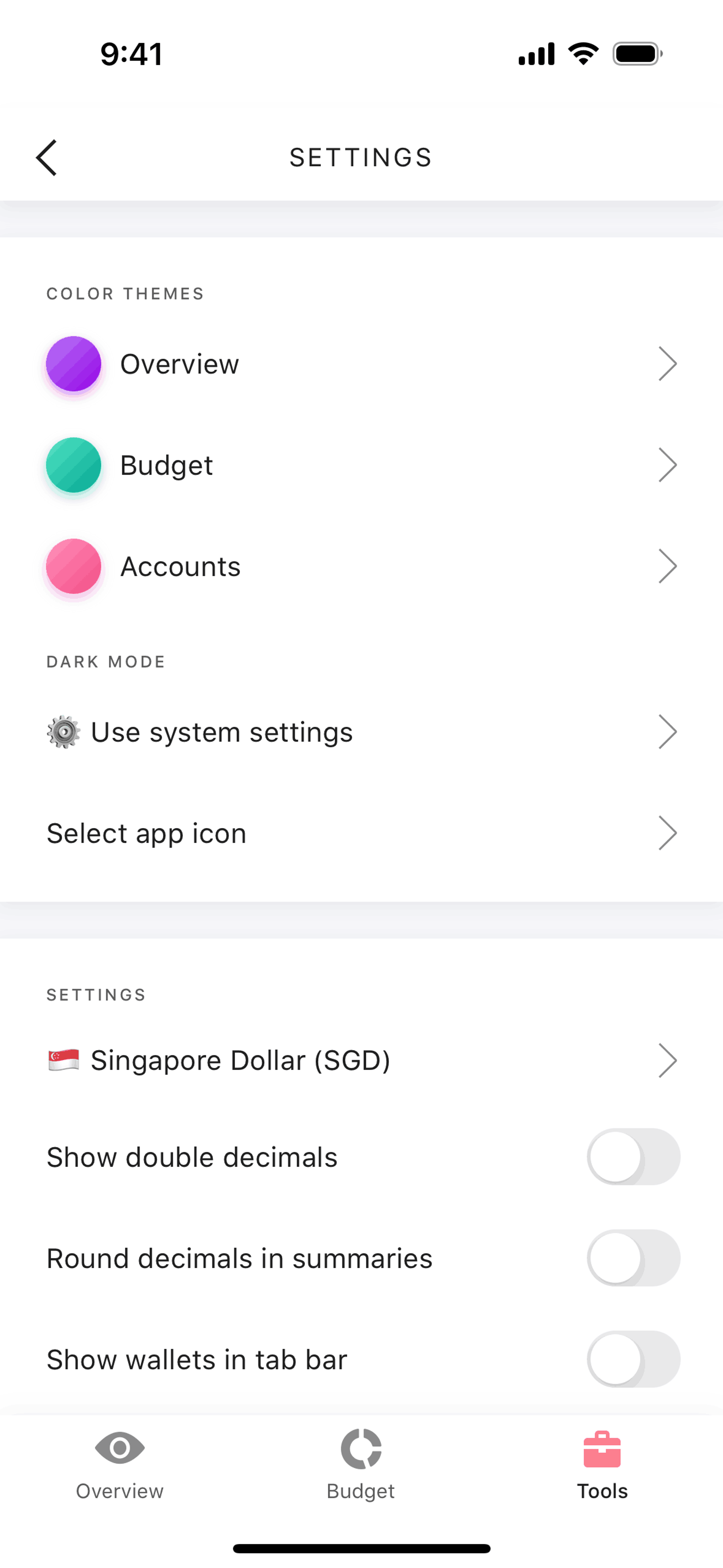 Buddy iOS Finance interface screenshot 23