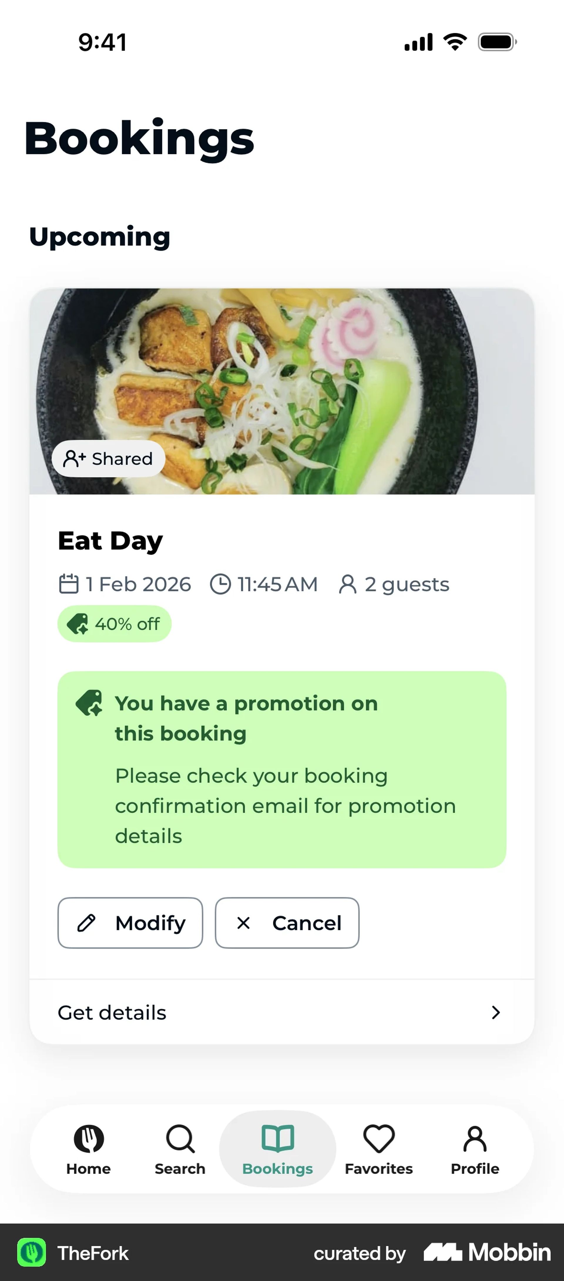 TheFork iOS Food & Drink interface screenshot 3