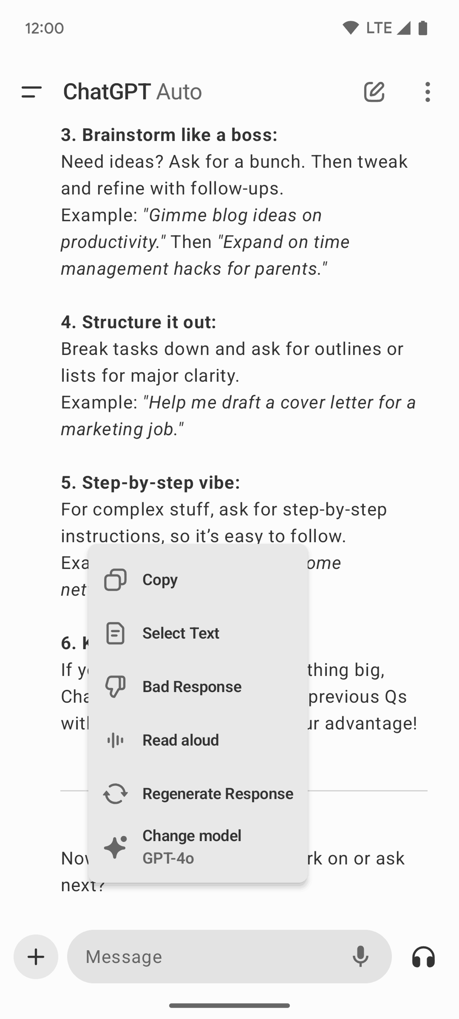 ChatGPT Android AI interface screenshot 15