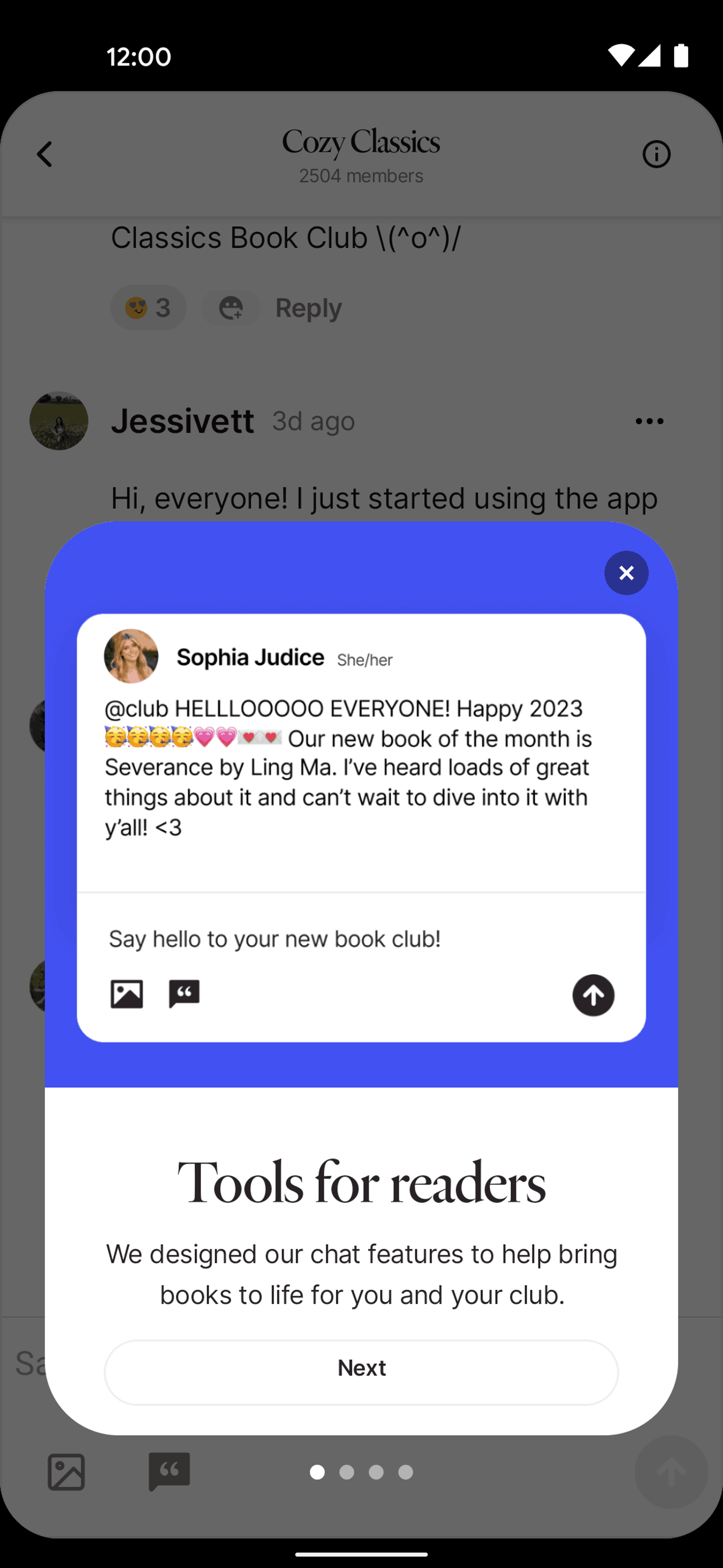 Fable Android Social Networking interface screenshot 9