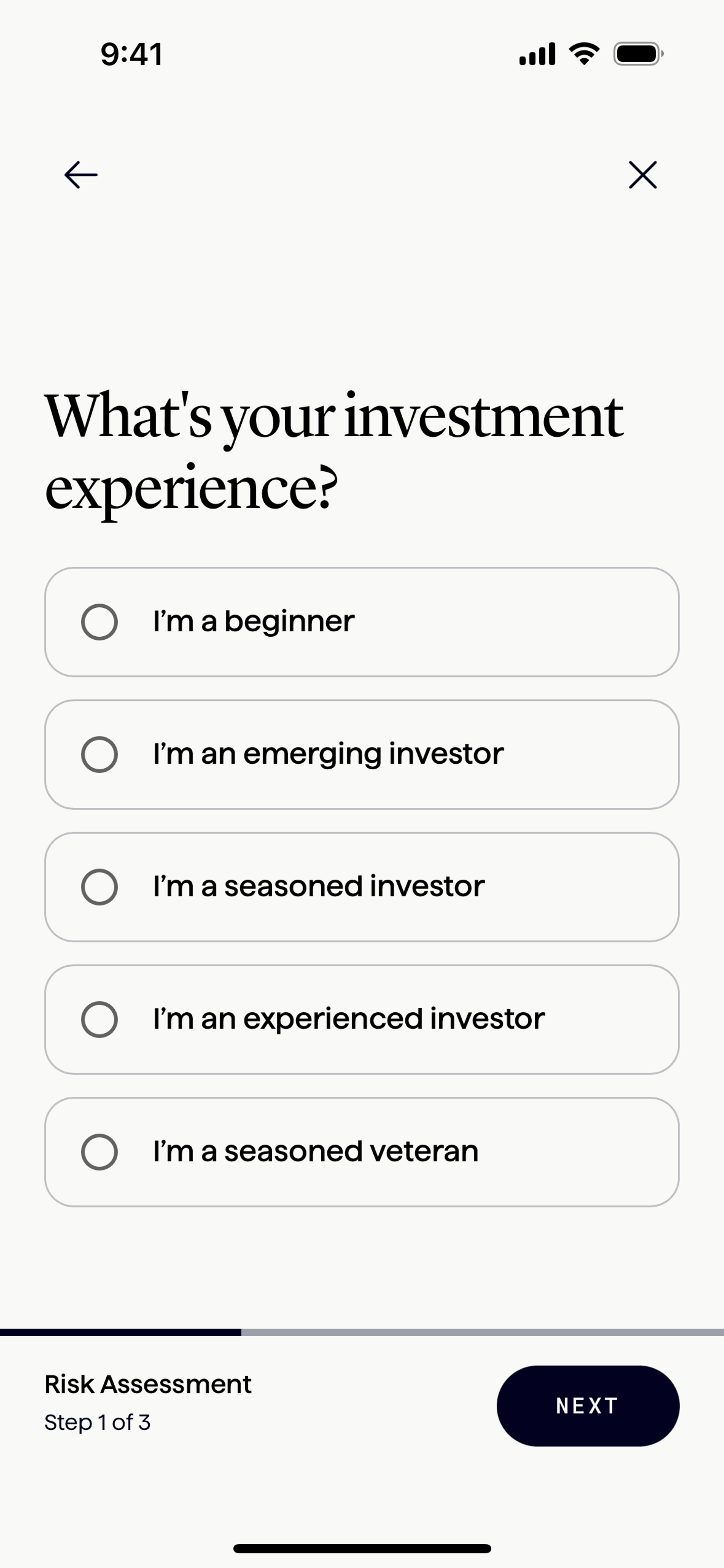 Origin iOS Finance interface screenshot 15